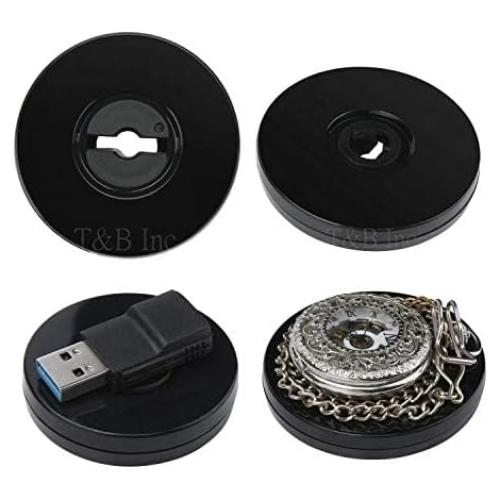 Organizador Giratorio Acrílico TamBee 4PCS 50mm Negro