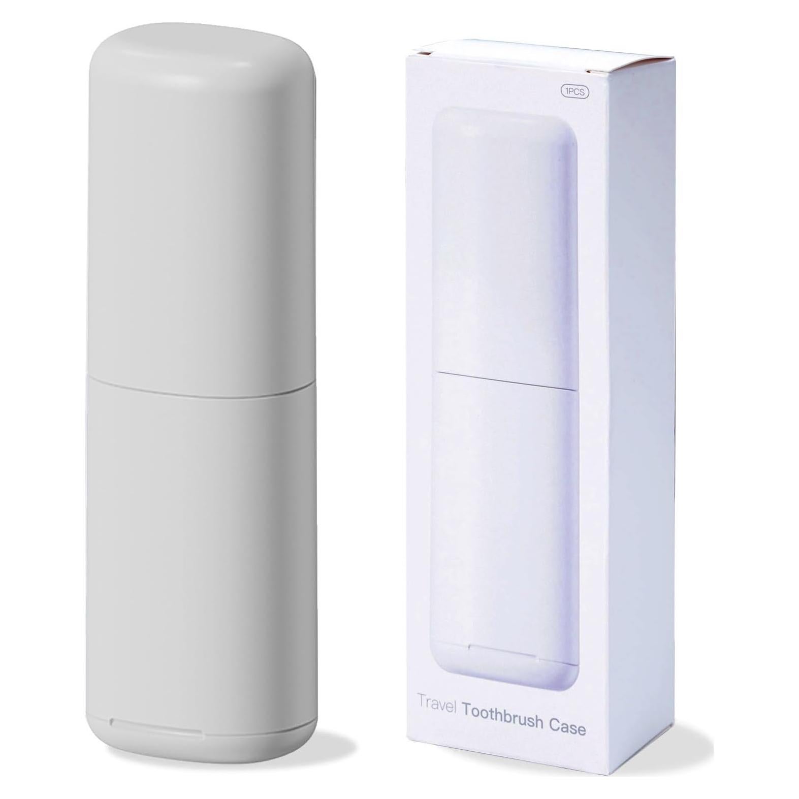 Estuche de Cepillo de Dientes de Viaje DeTii Gris - Ecológico y Práctico