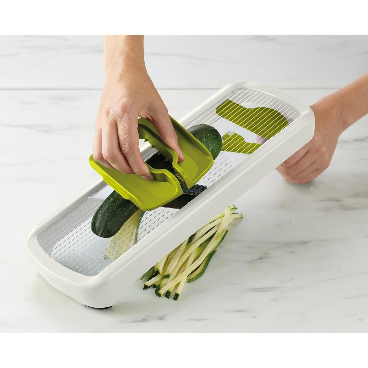 Joseph Joseph Multi-Grip Mandoline with Precision Food Grip, One Size, Green/White