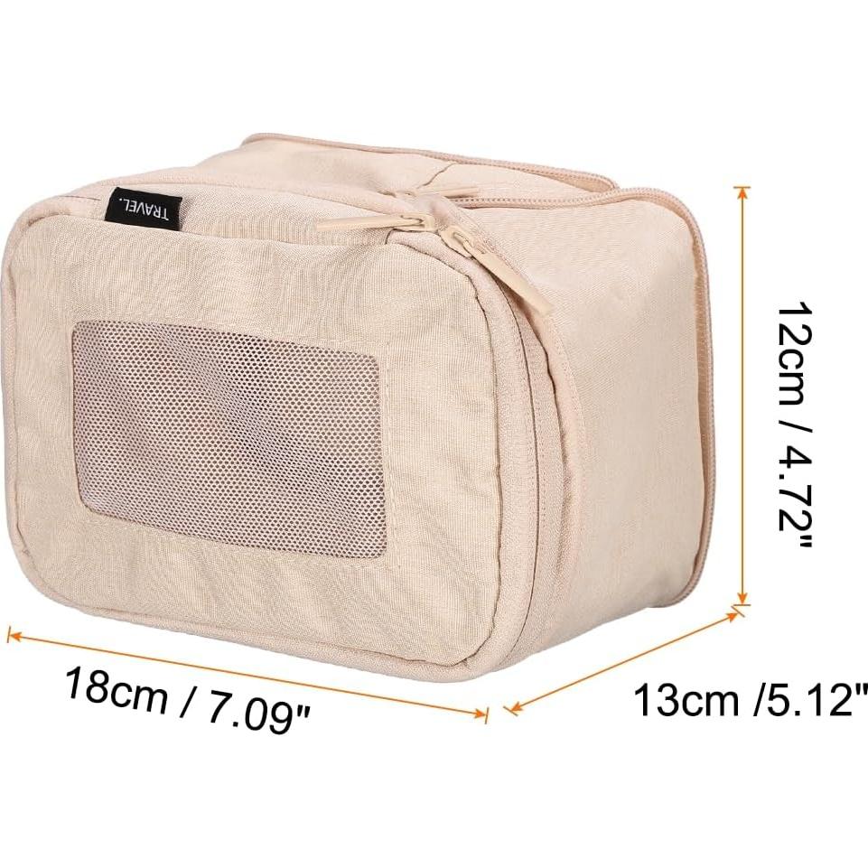 Cubo de Compresión HARFINGTON 18x12x13cm Beige Organizador de Viaje