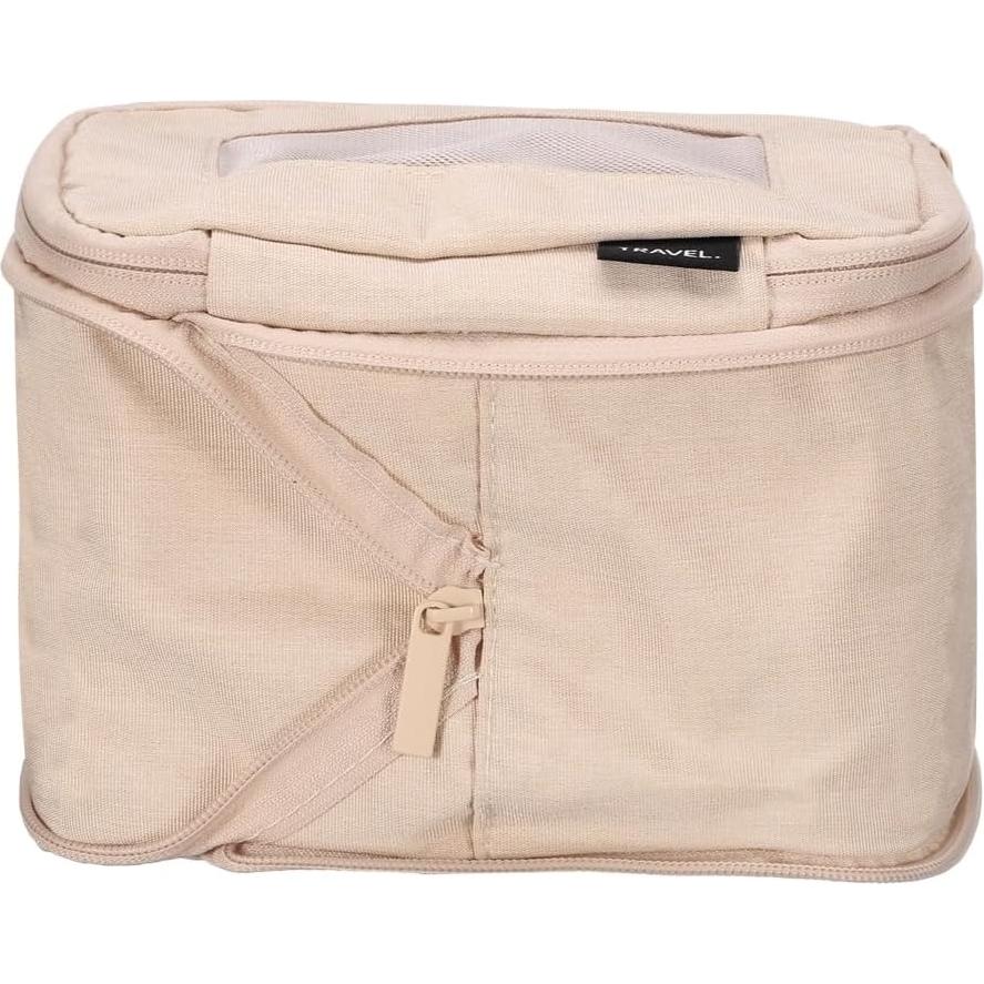 Cubo de Compresión HARFINGTON 18x12x13cm Beige Organizador de Viaje