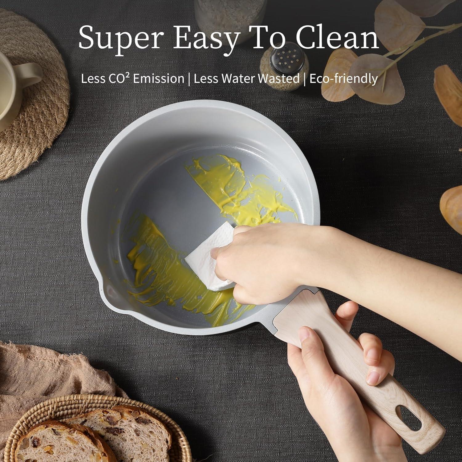 Juego de Cacerolas Antiadherentes CAROTE 1.5L y 3.0L 4 Piezas