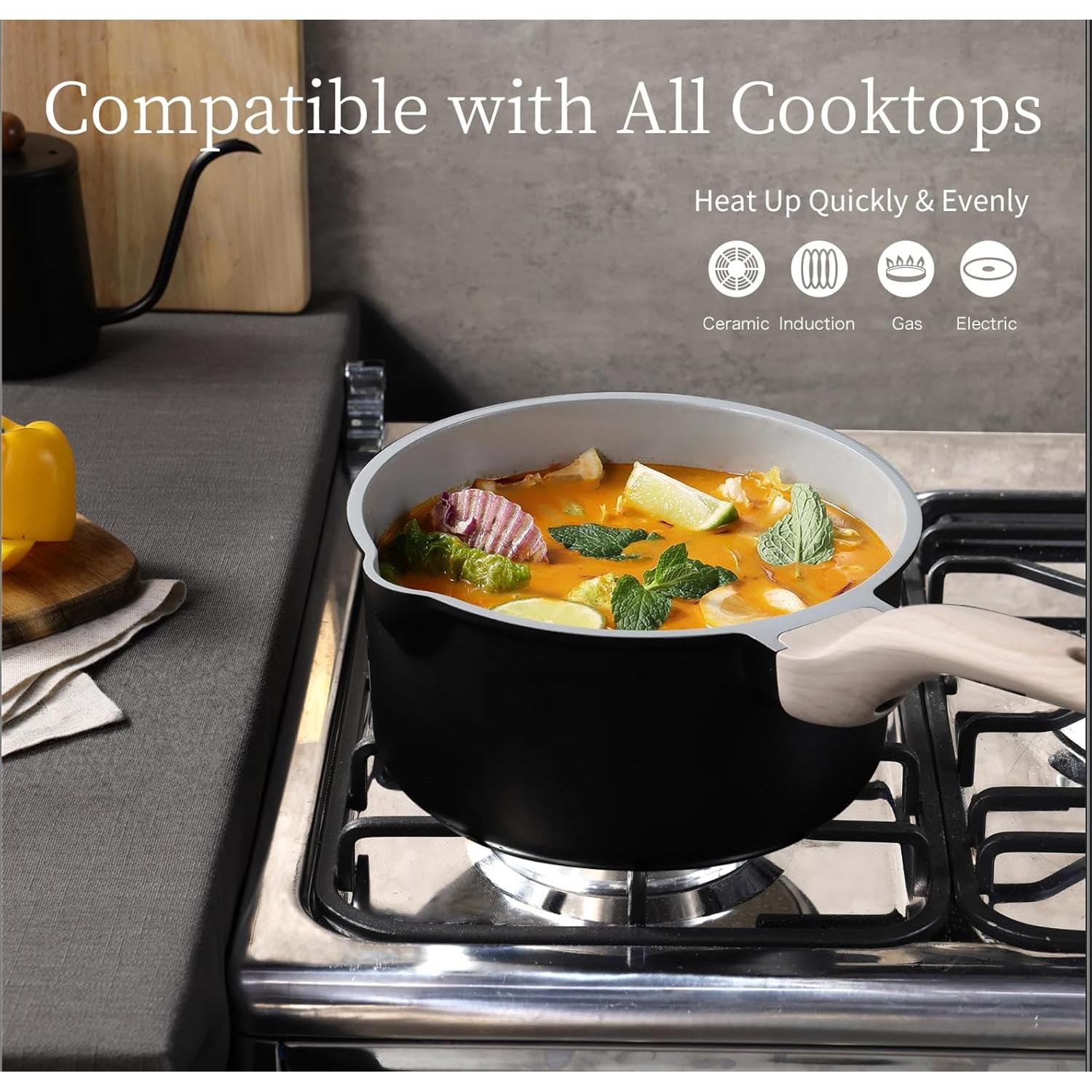 Juego de Cacerolas Antiadherentes CAROTE 1.5L y 3.0L 4 Piezas