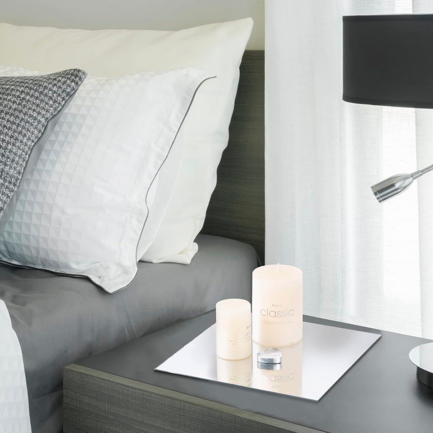 Set de 12 Espejos Cuadrados JAMBALAY 20.32 cm para Centros de Mesa