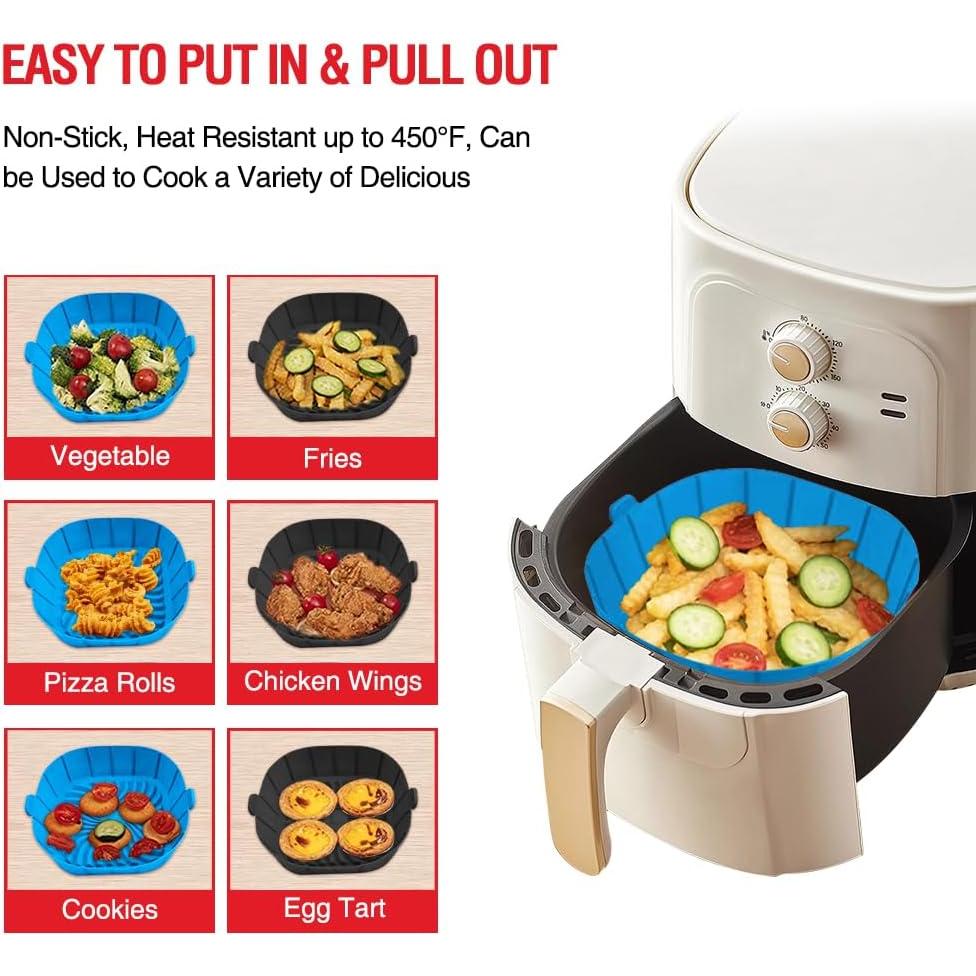 Forros de Silicona Reutilizables Xabzhzn para Freidoras 2-3QT