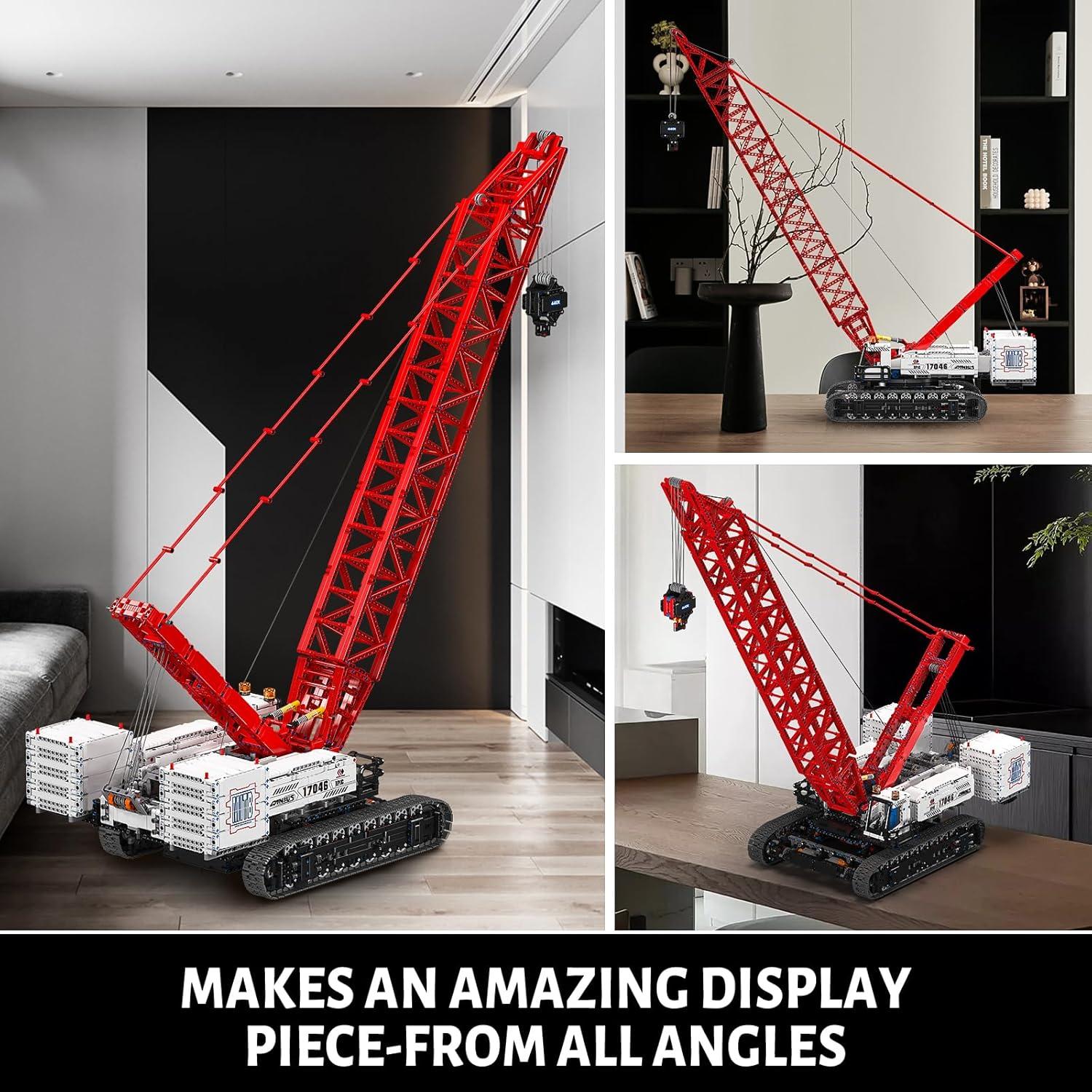 Grúa Crawler Mould King 17046 4494 Piezas Control APP