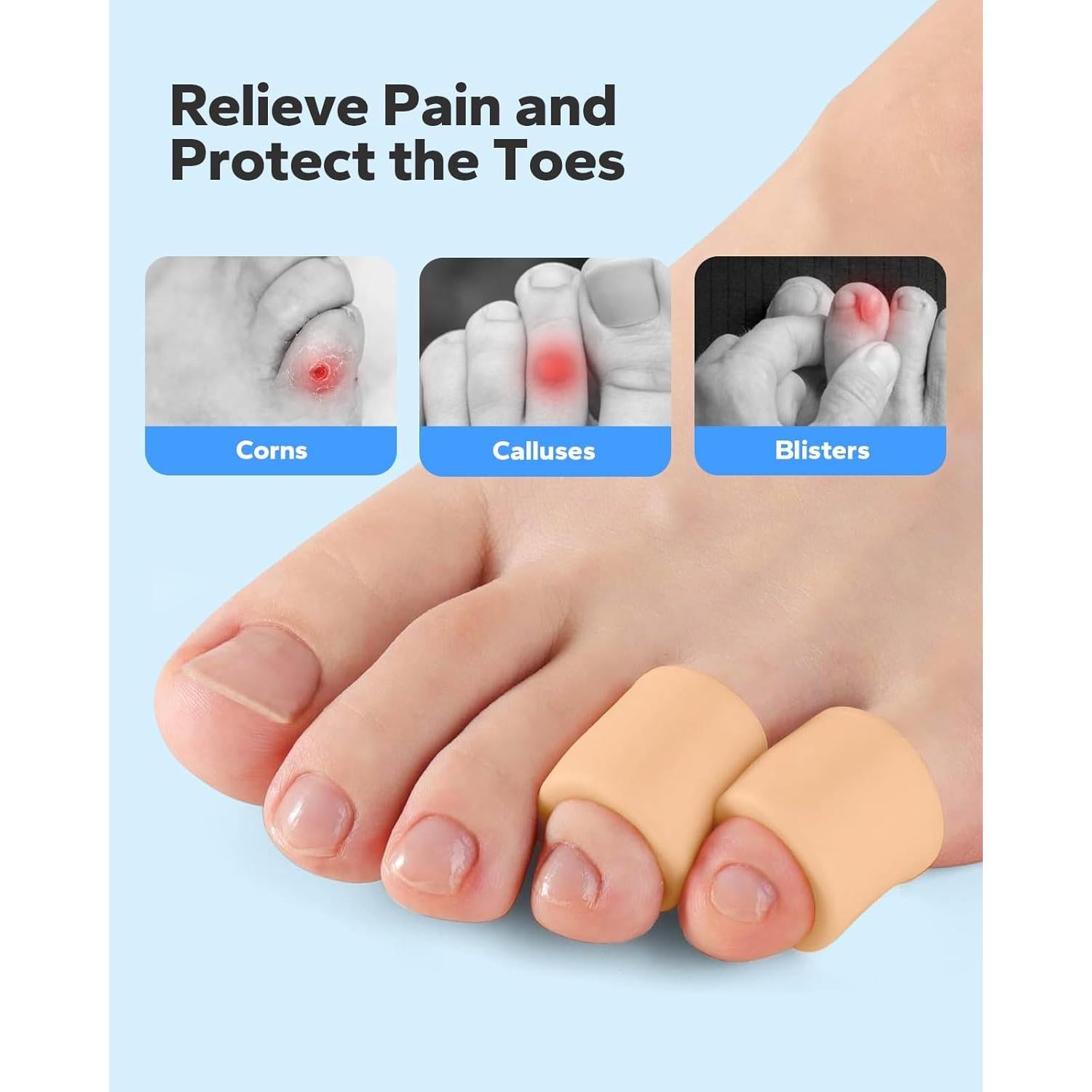 Mangas de Silicona Aorange para Dedos del Pie - Alivio Juanetes