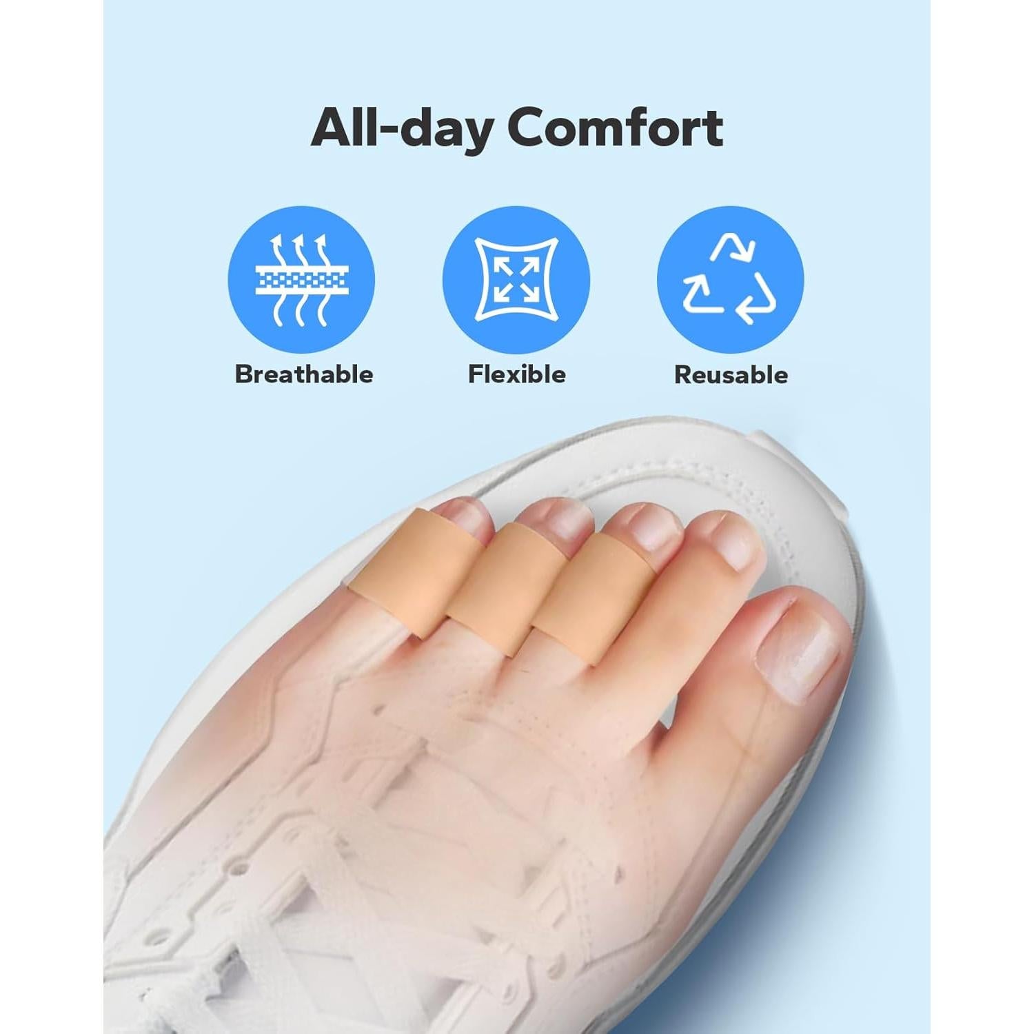 Mangas de Silicona Aorange para Dedos del Pie - Alivio Juanetes