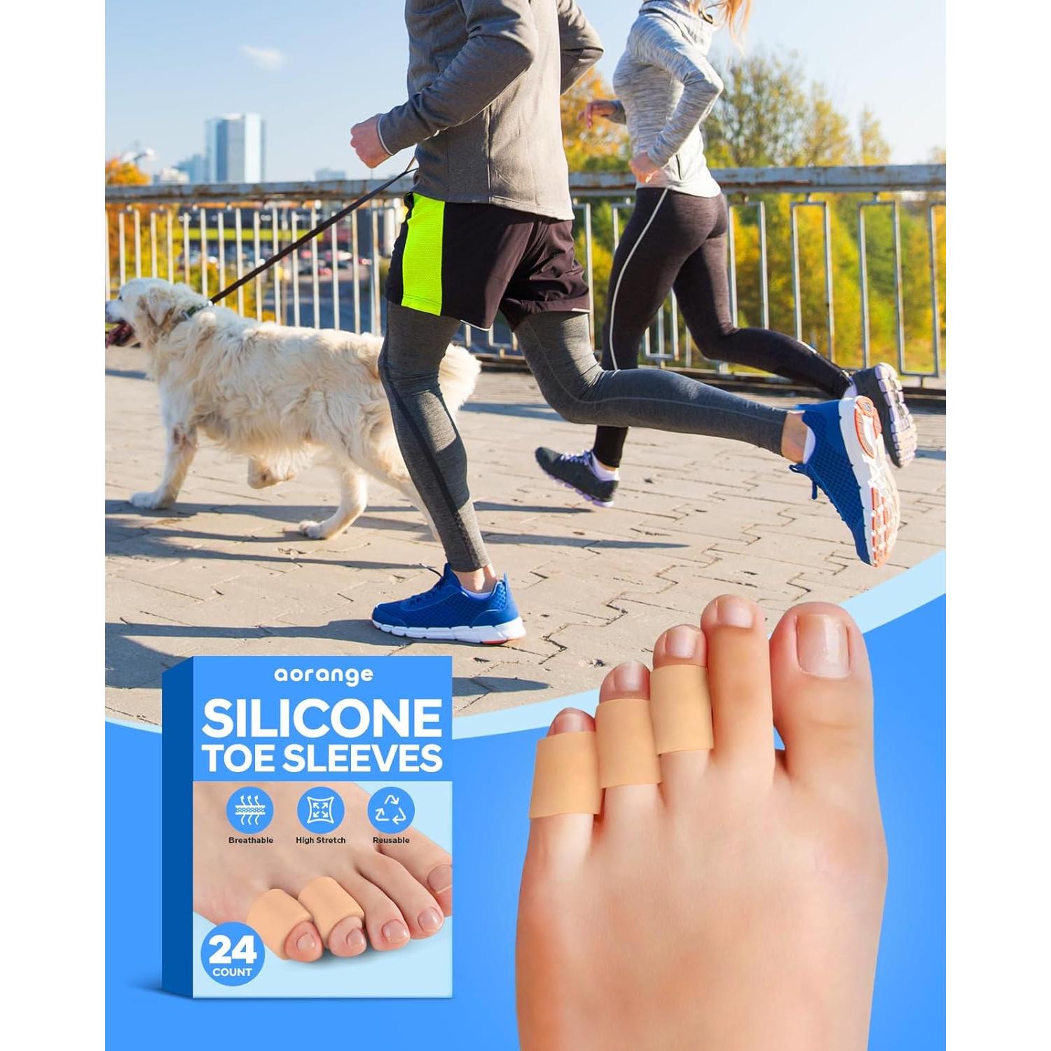 Mangas de Silicona Aorange para Dedos del Pie - Alivio Juanetes