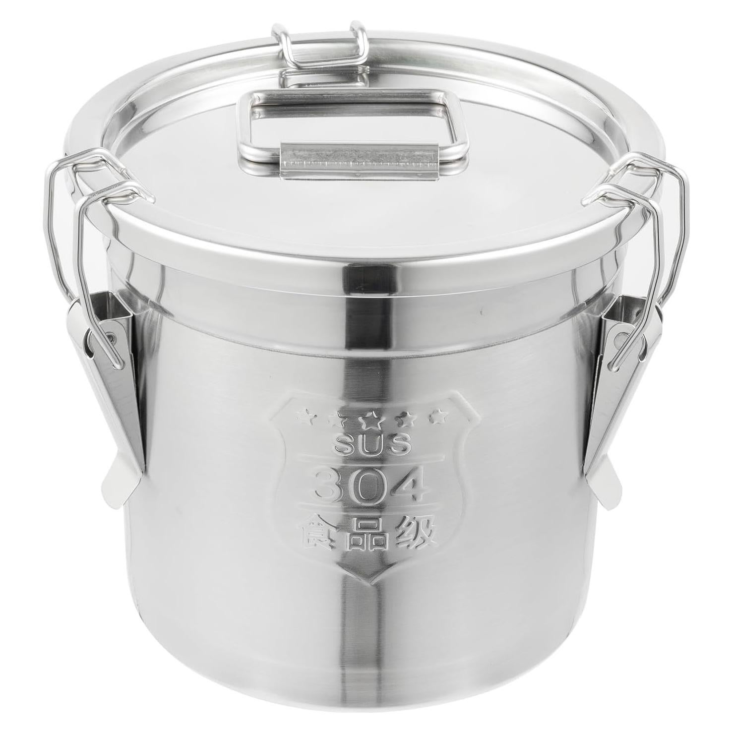 Contenedor de Acero Inoxidable DYNAMI 6L con Tapa Hermética