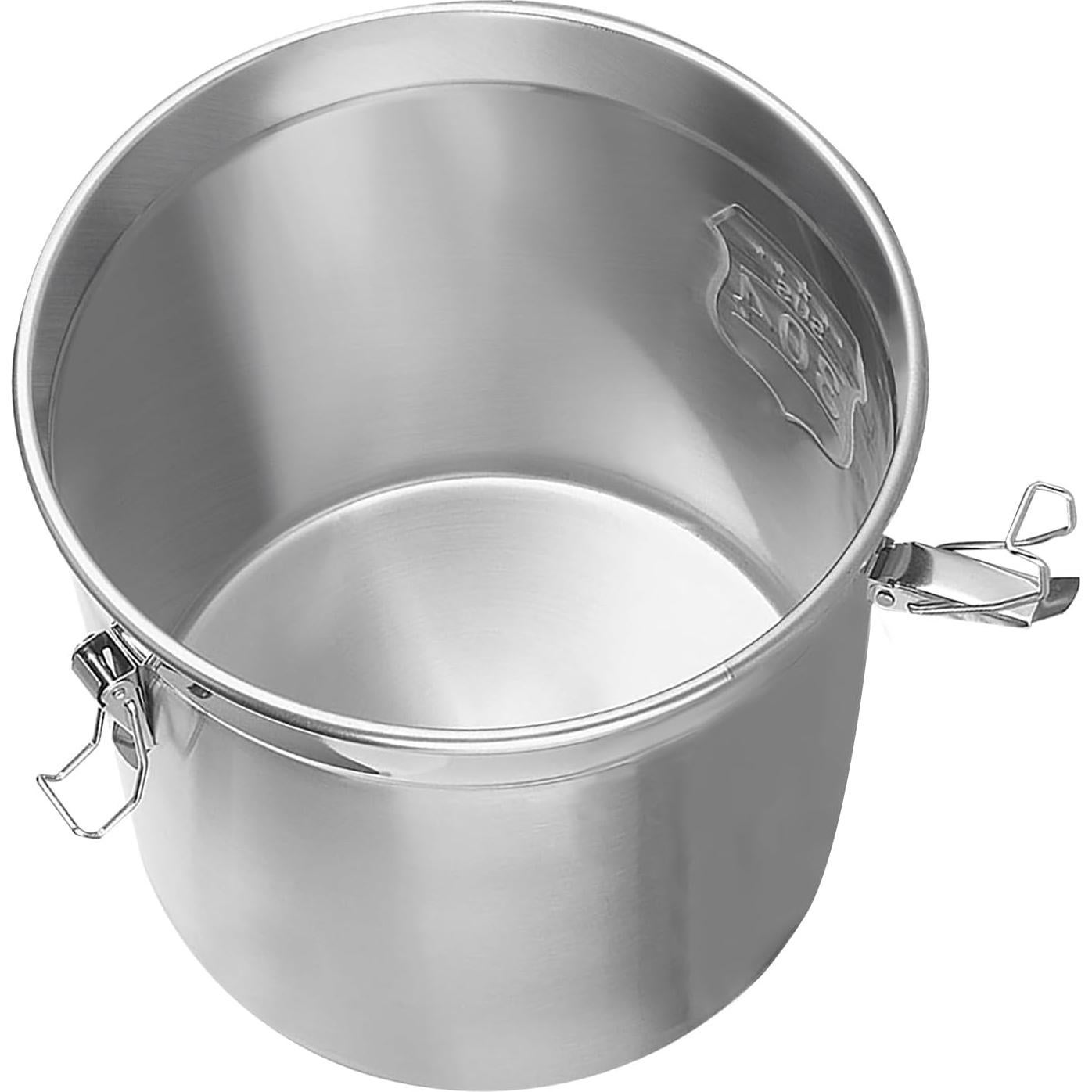 Contenedor de Acero Inoxidable DYNAMI 6L con Tapa Hermética