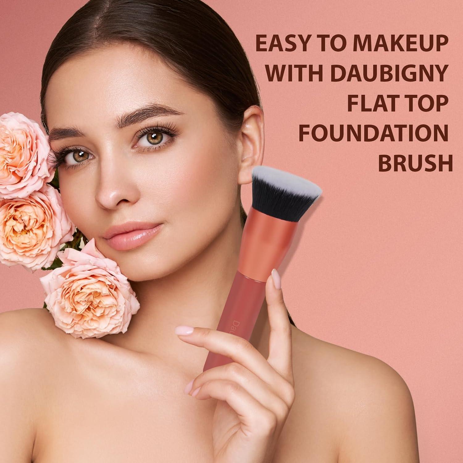 Brocha de Fundación Daubigny 3.3 cm Rojo - Maquillaje Premium