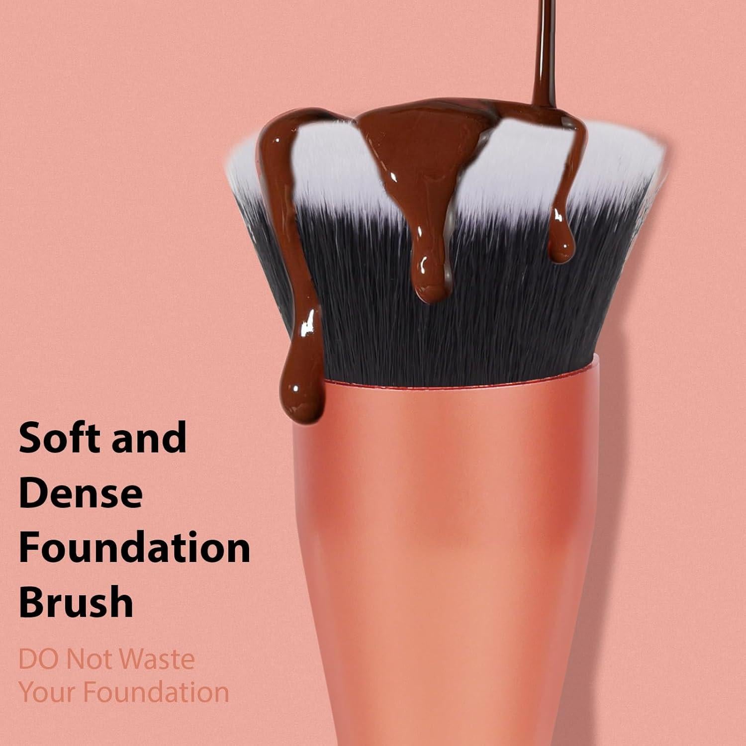 Brocha de Fundación Daubigny 3.3 cm Rojo - Maquillaje Premium