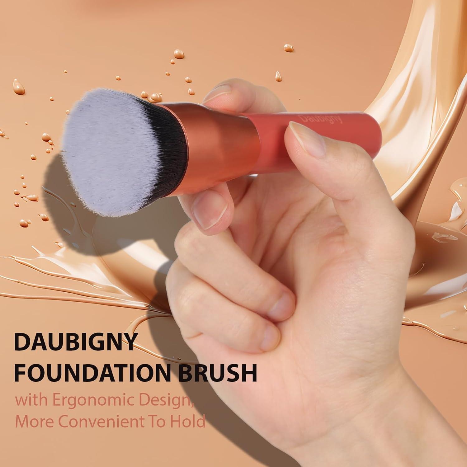 Brocha de Fundación Daubigny 3.3 cm Rojo - Maquillaje Premium