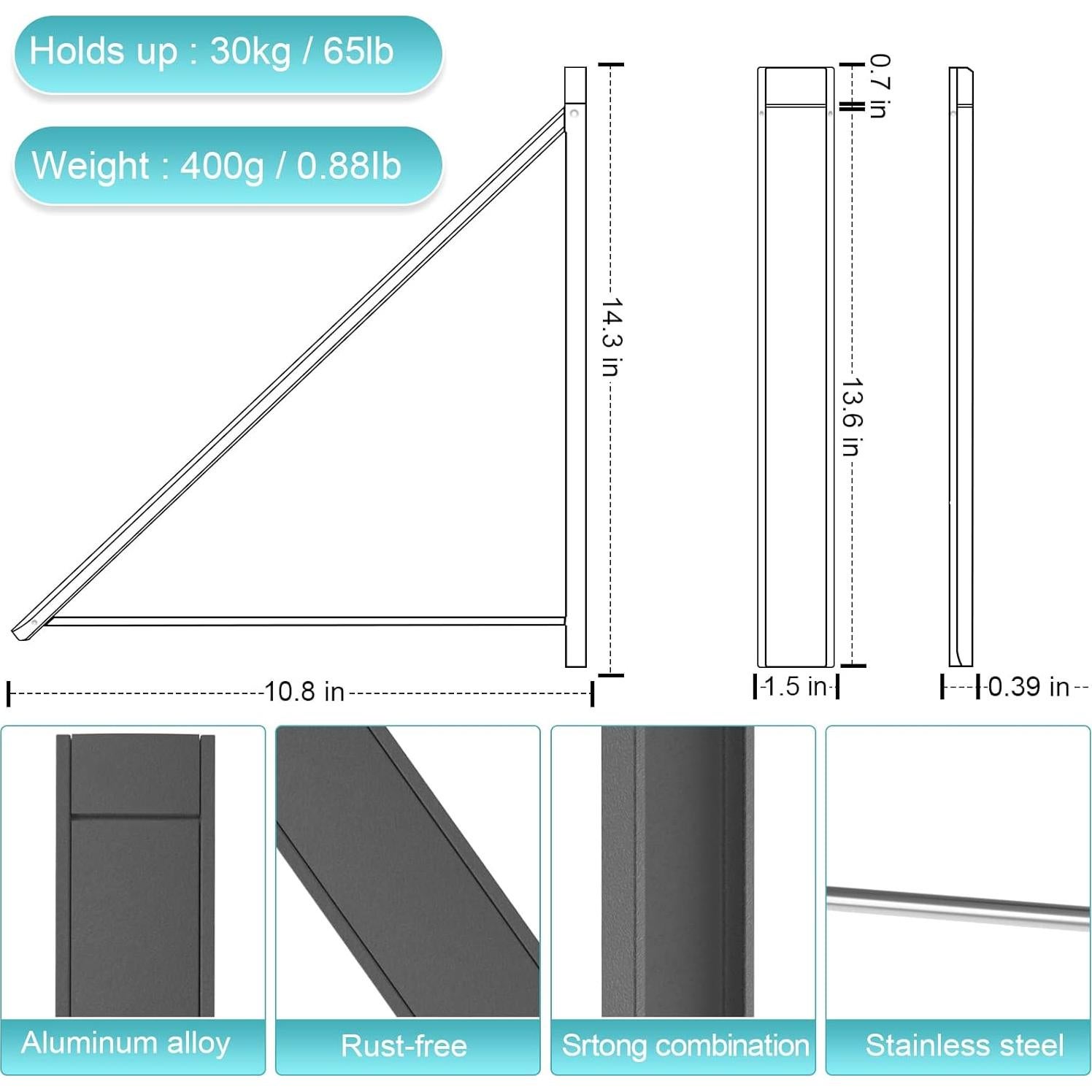 Perchero Retráctil Plegable Ithywat para Secar Ropa - Aluminio