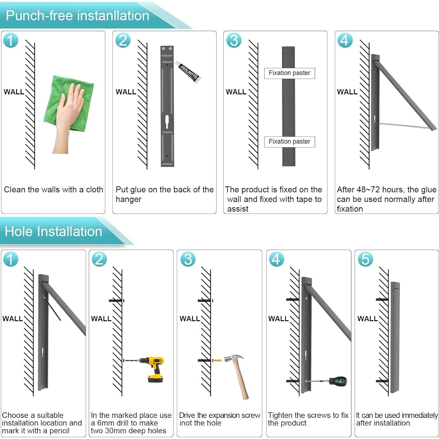 Perchero Retráctil Plegable Ithywat para Secar Ropa - Aluminio