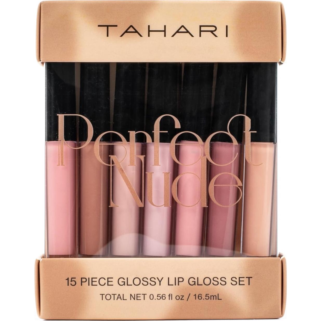 Set de Brillo Labial Mate VOTUM Tahari 15 Piezas Nude