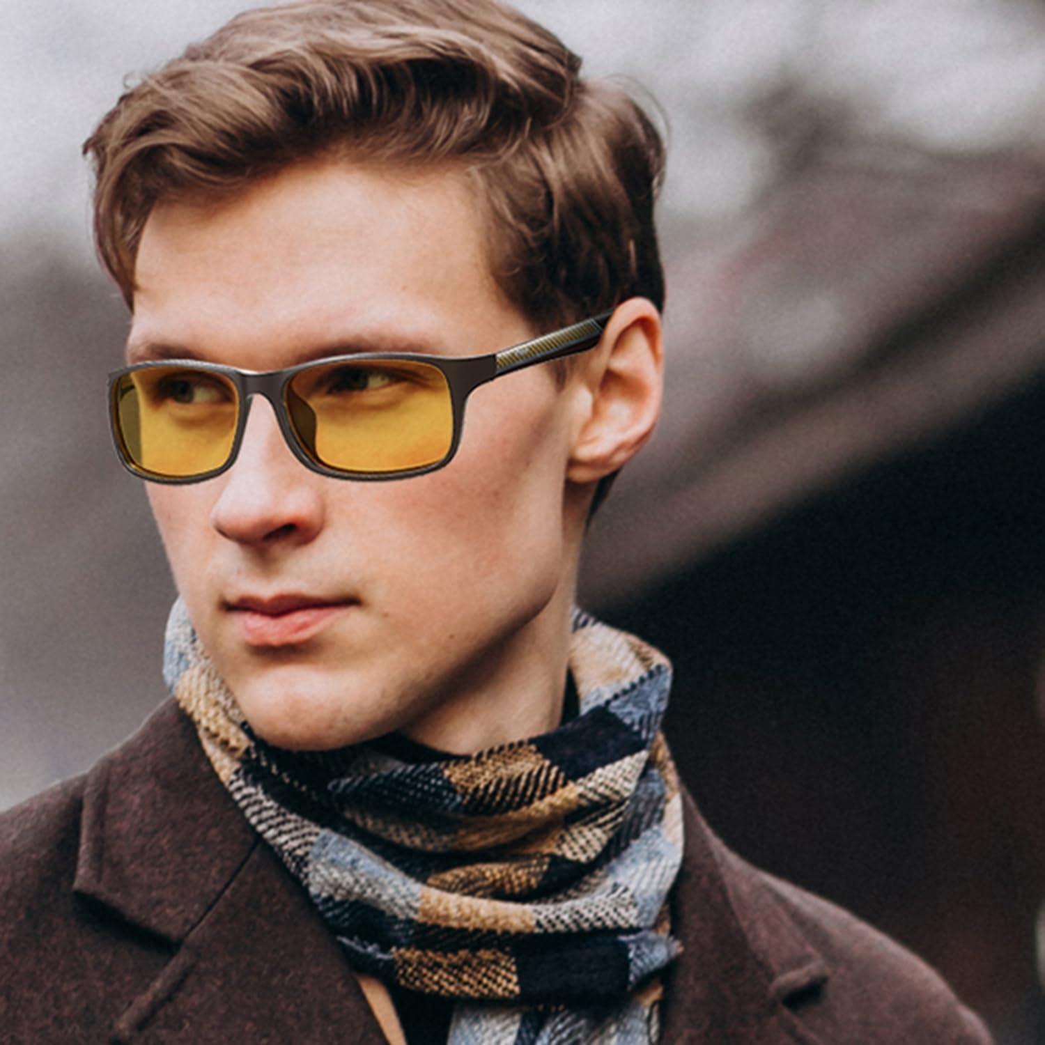 Gafas de Visión Nocturna DUCO 223 Amarillas Polarizadas UV400