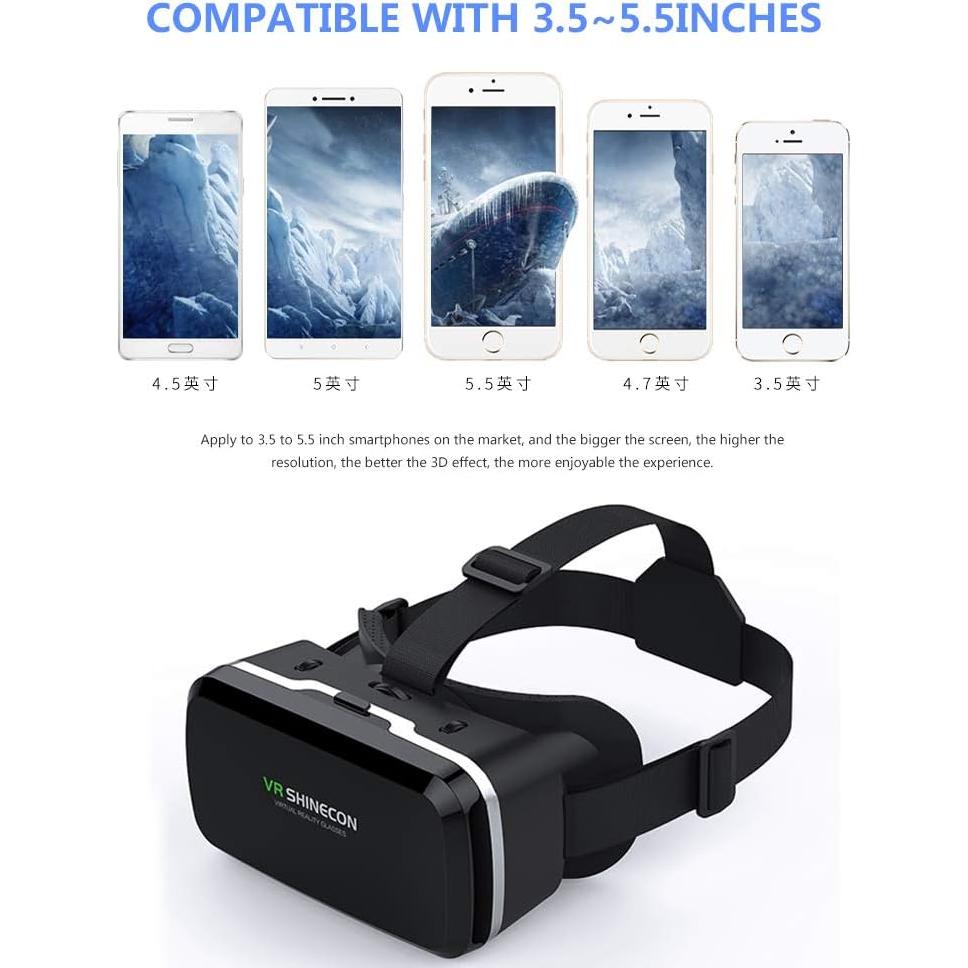 Auriculares VR HD VR SHINECON 3D para iPhone y Android