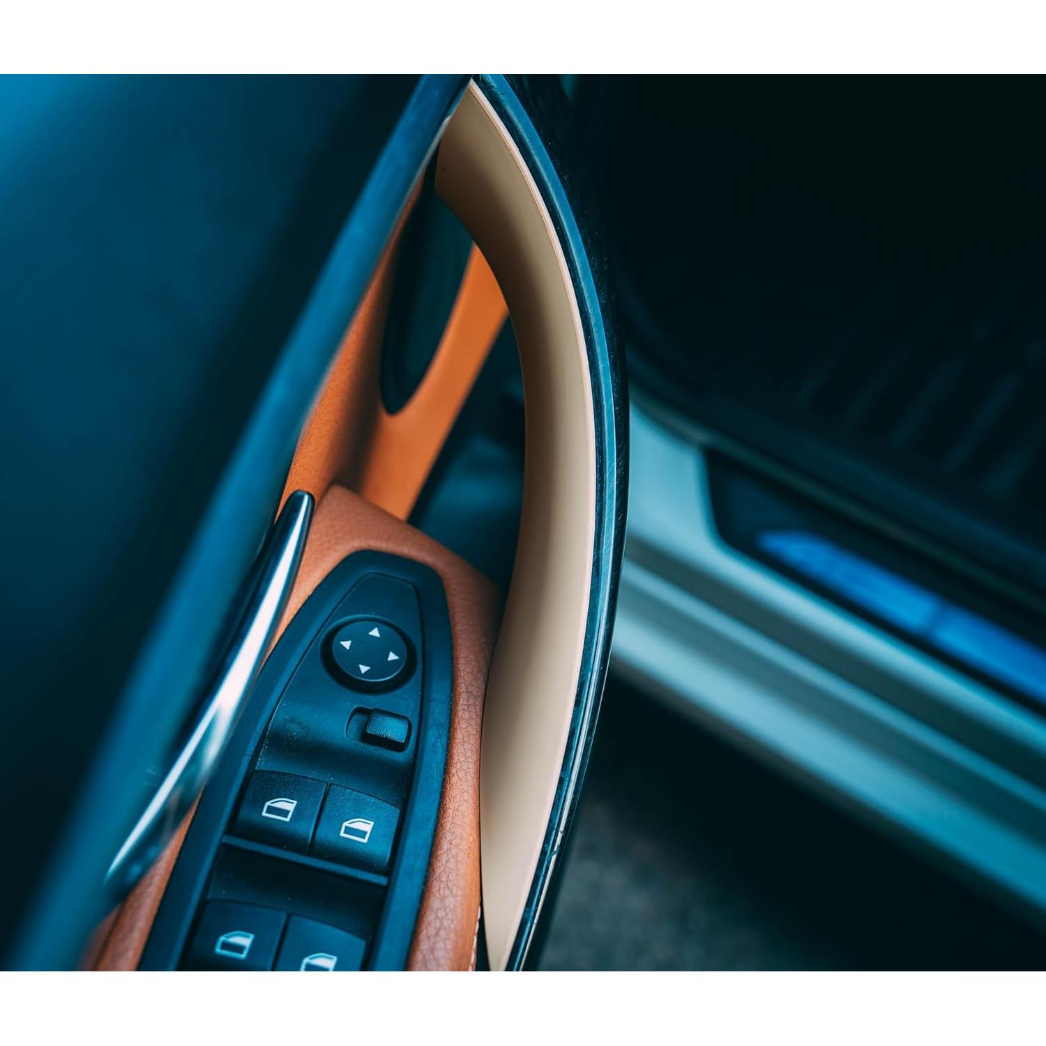 Cubierta para Tirador de Puerta BMW iCarPro Beige - Juego de 4 Piezas