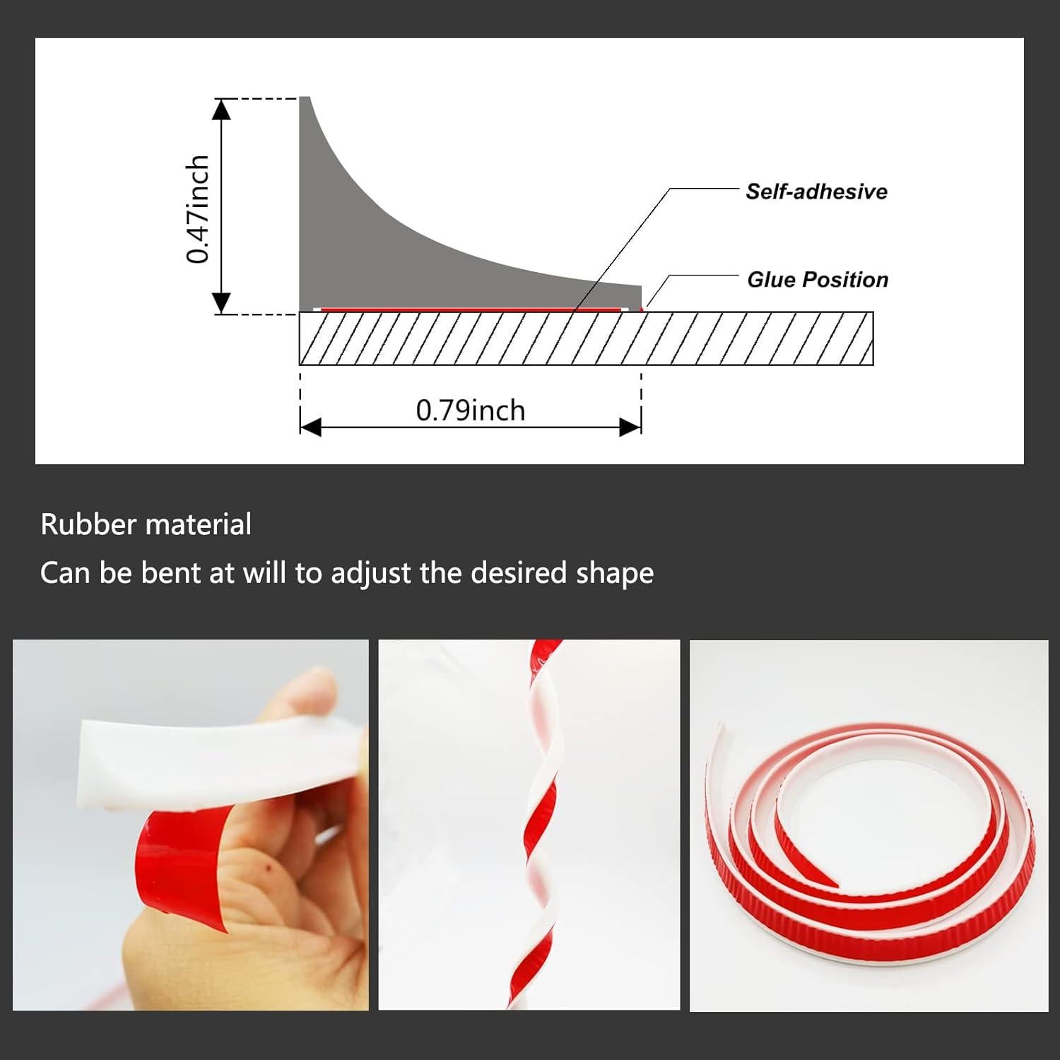 Dique de Ducha Autoadhesivo Semitransparente 299.72 cm