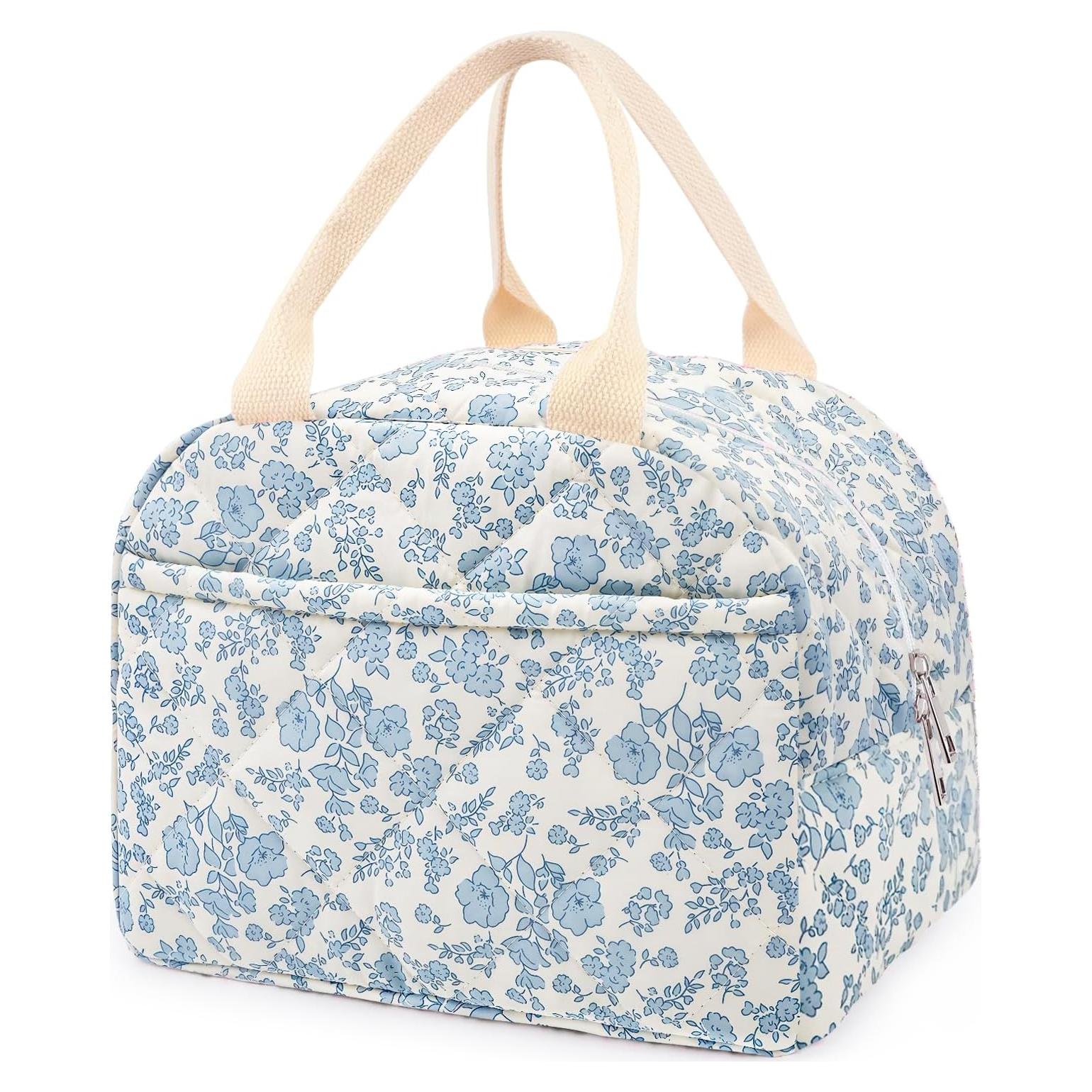 Bolsa de Almuerzo Aislada Floral Cisne Oscuro 11L