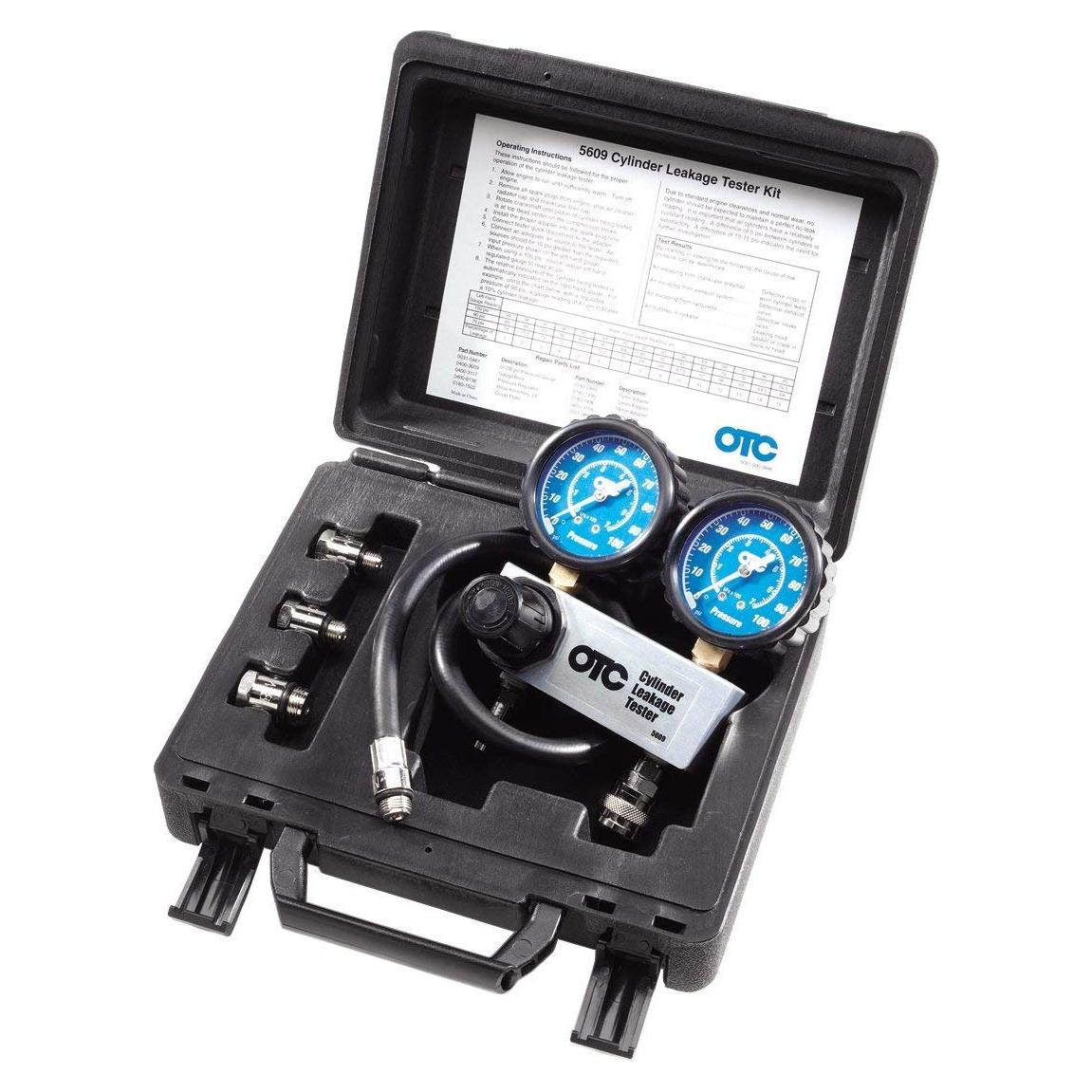 Kit de prueba de fuga de cilindros OTC 5609 con manómetros
