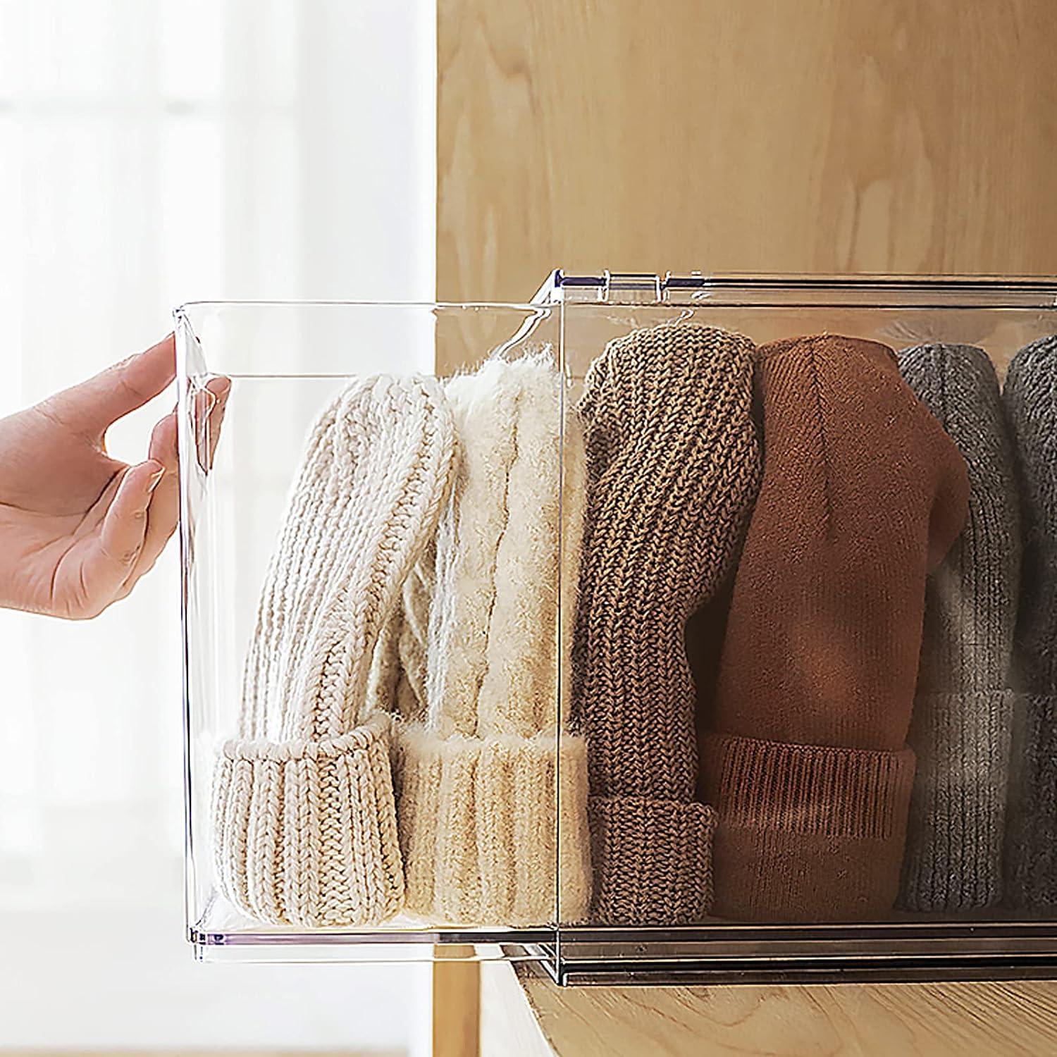 Organizador de Refrigerador Shopwithgreen 9L Apilable Transparente