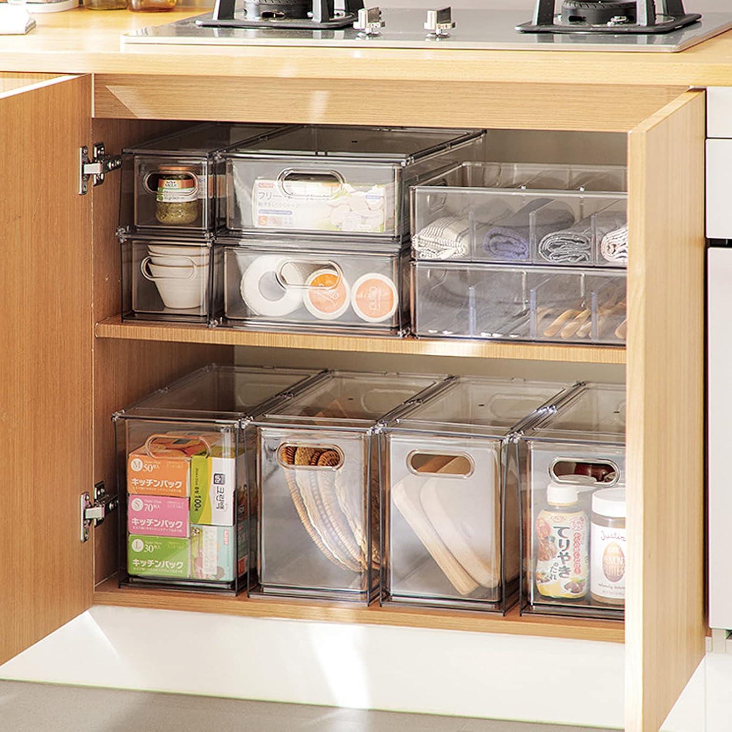 Organizador de Refrigerador Shopwithgreen 9L Apilable Transparente