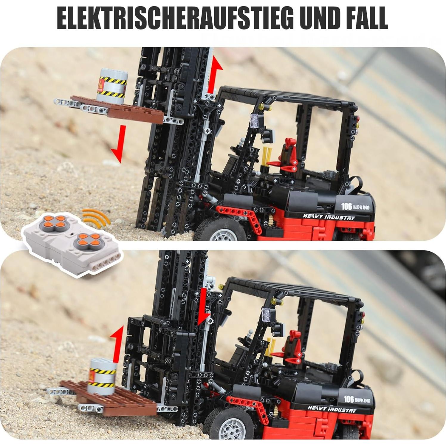 Mould King 13106 Camión Elevador RC 1719 Piezas 42x15x21cm