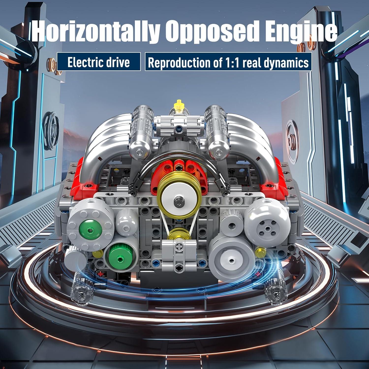 Mould King 10193 Kit Motor Boxer 609 Piezas para Construcción