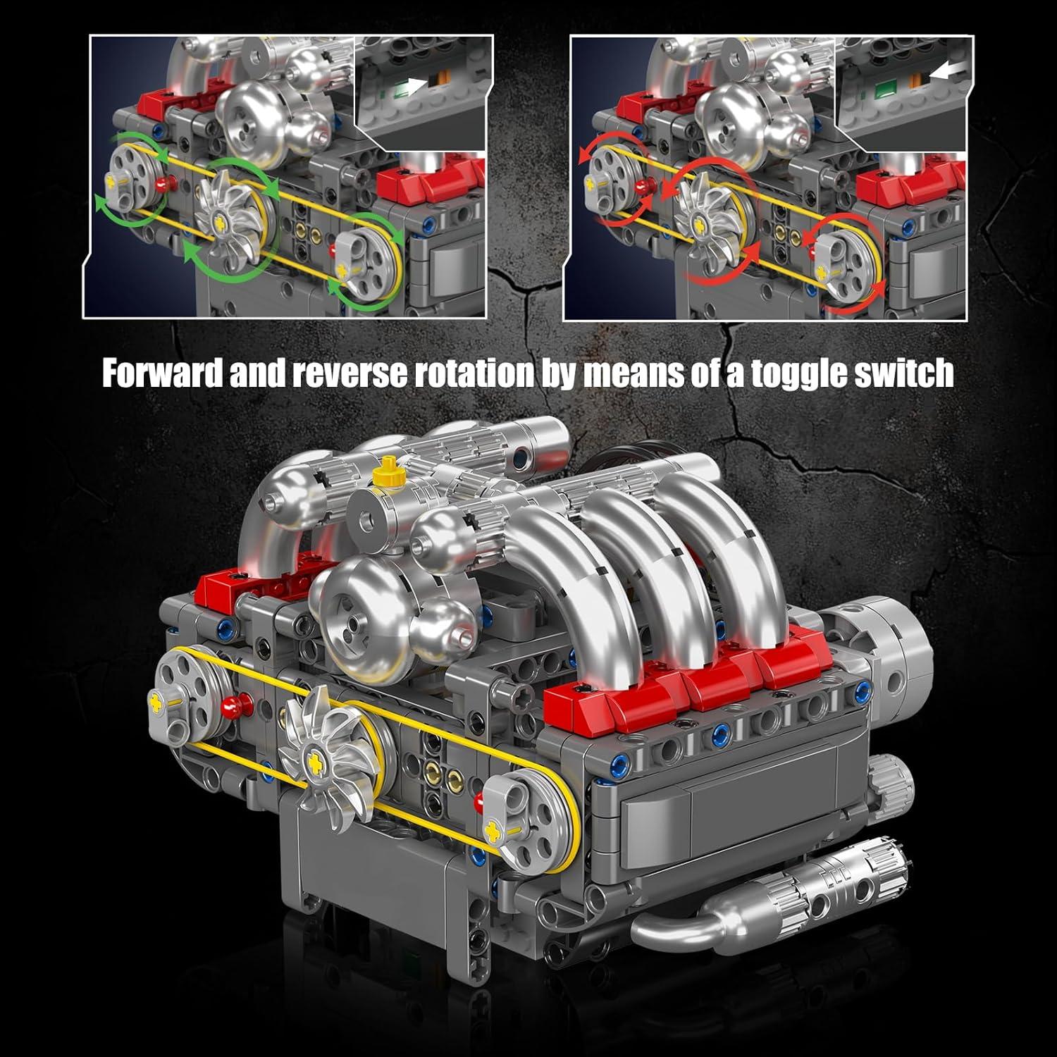 Mould King 10193 Kit Motor Boxer 609 Piezas para Construcción