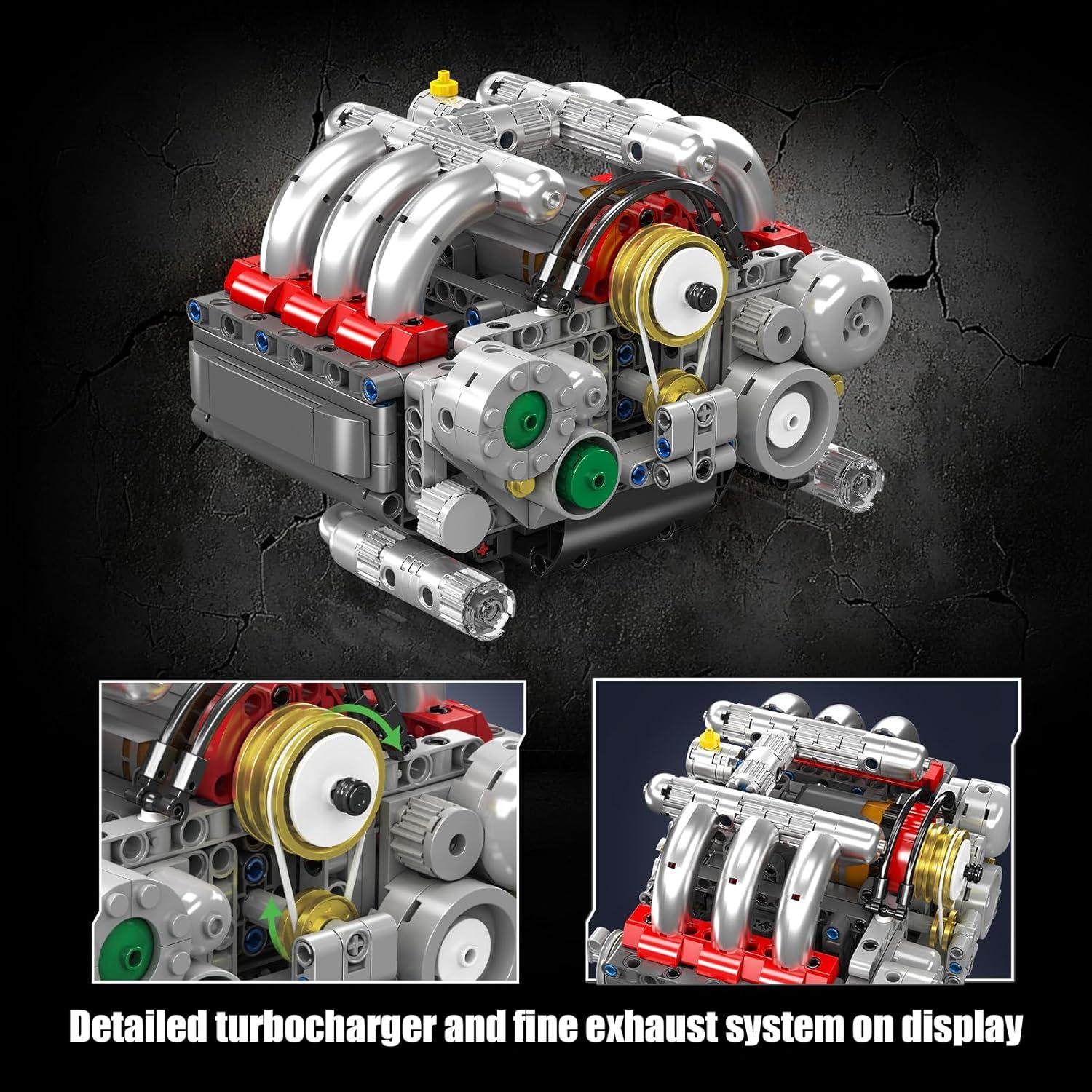 Mould King 10193 Kit Motor Boxer 609 Piezas para Construcción