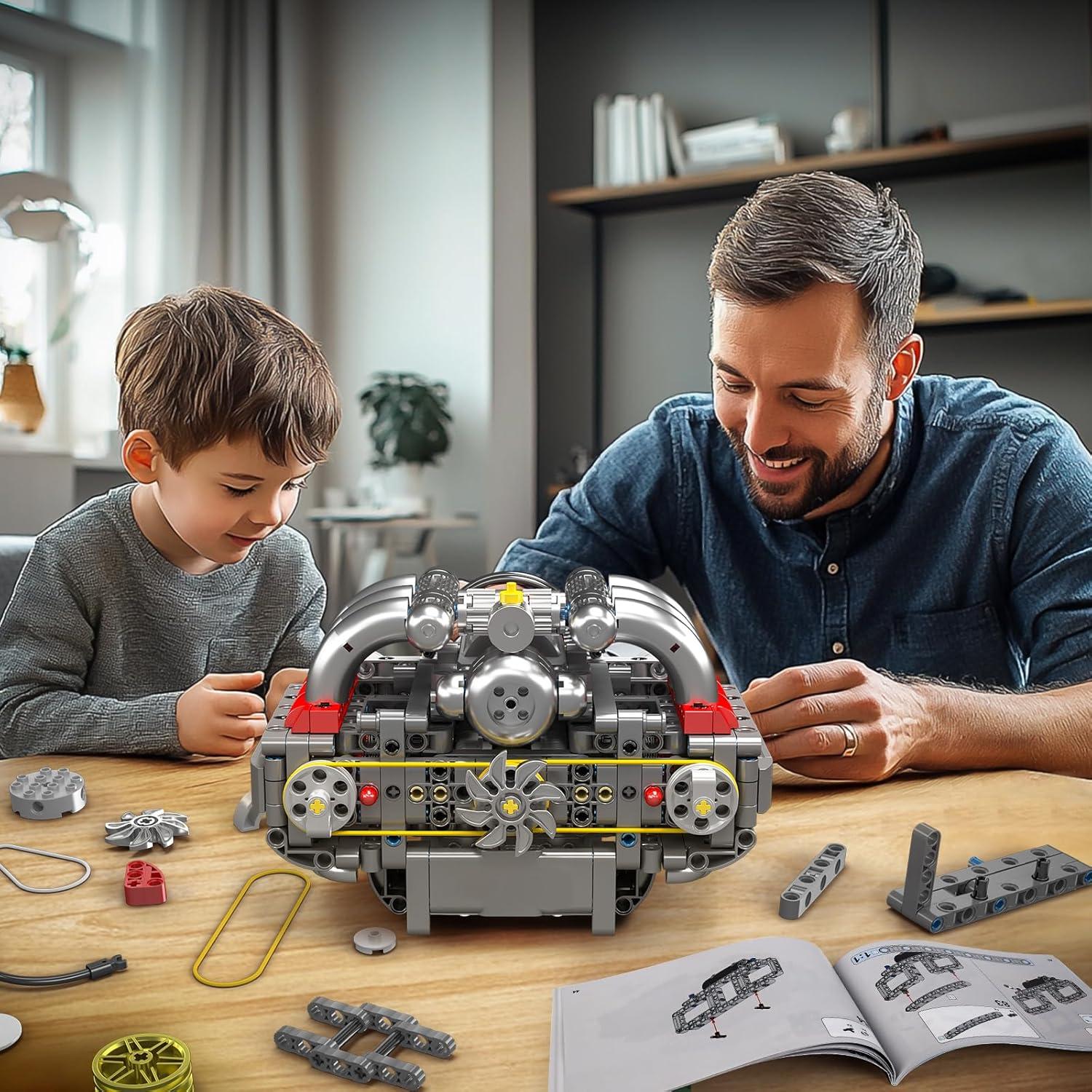 Mould King 10193 Kit Motor Boxer 609 Piezas para Construcción