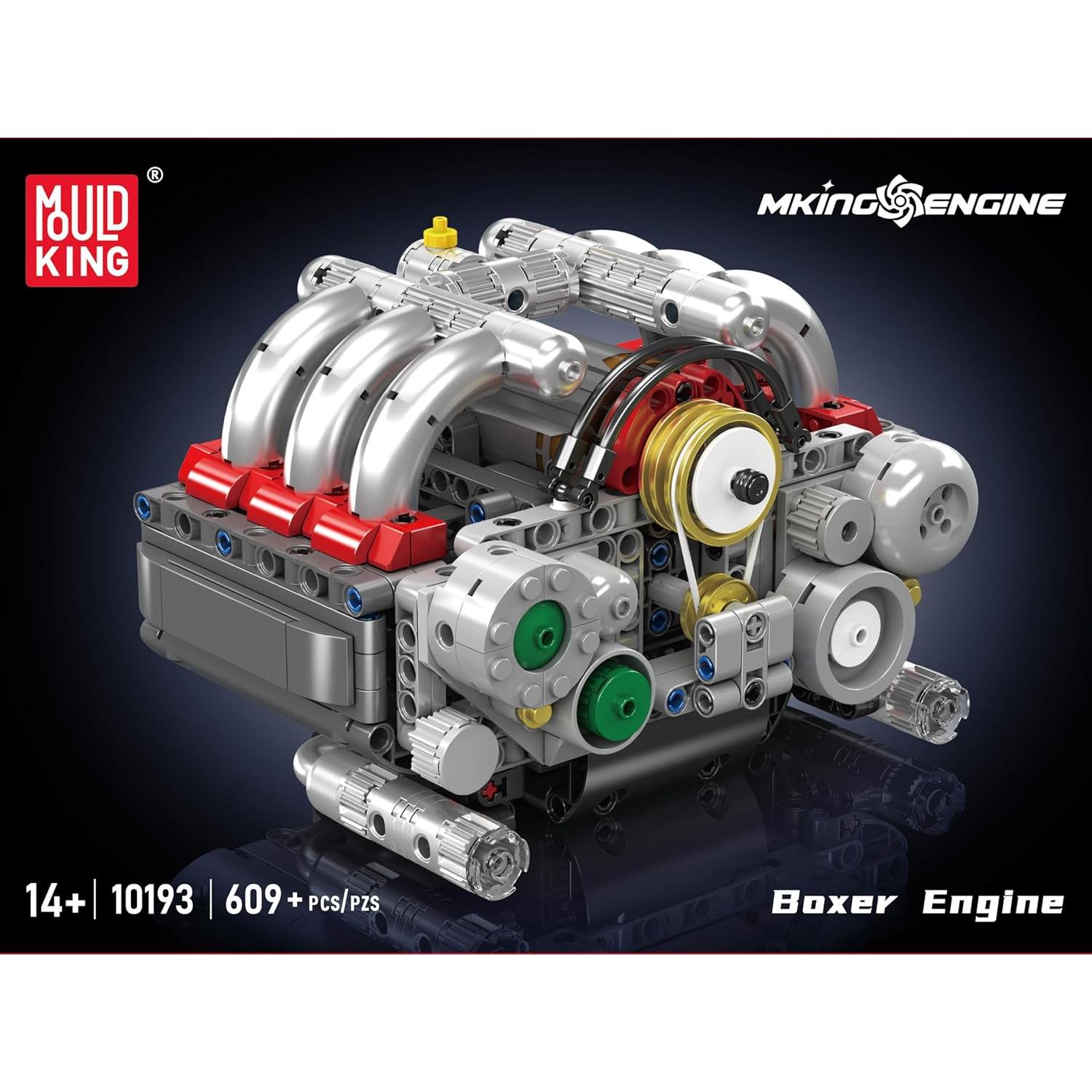 Mould King 10193 Kit Motor Boxer 609 Piezas para Construcción