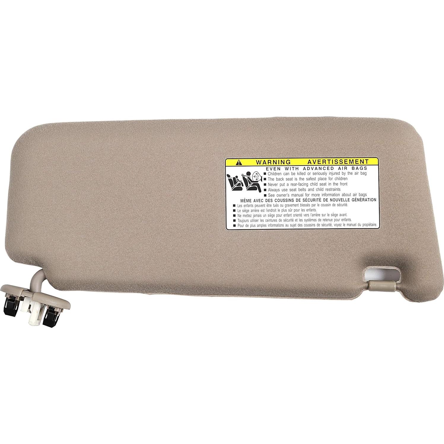 Visera de Sol Izquierda Beige Ezzy Auto para Toyota Camry 2007-2011