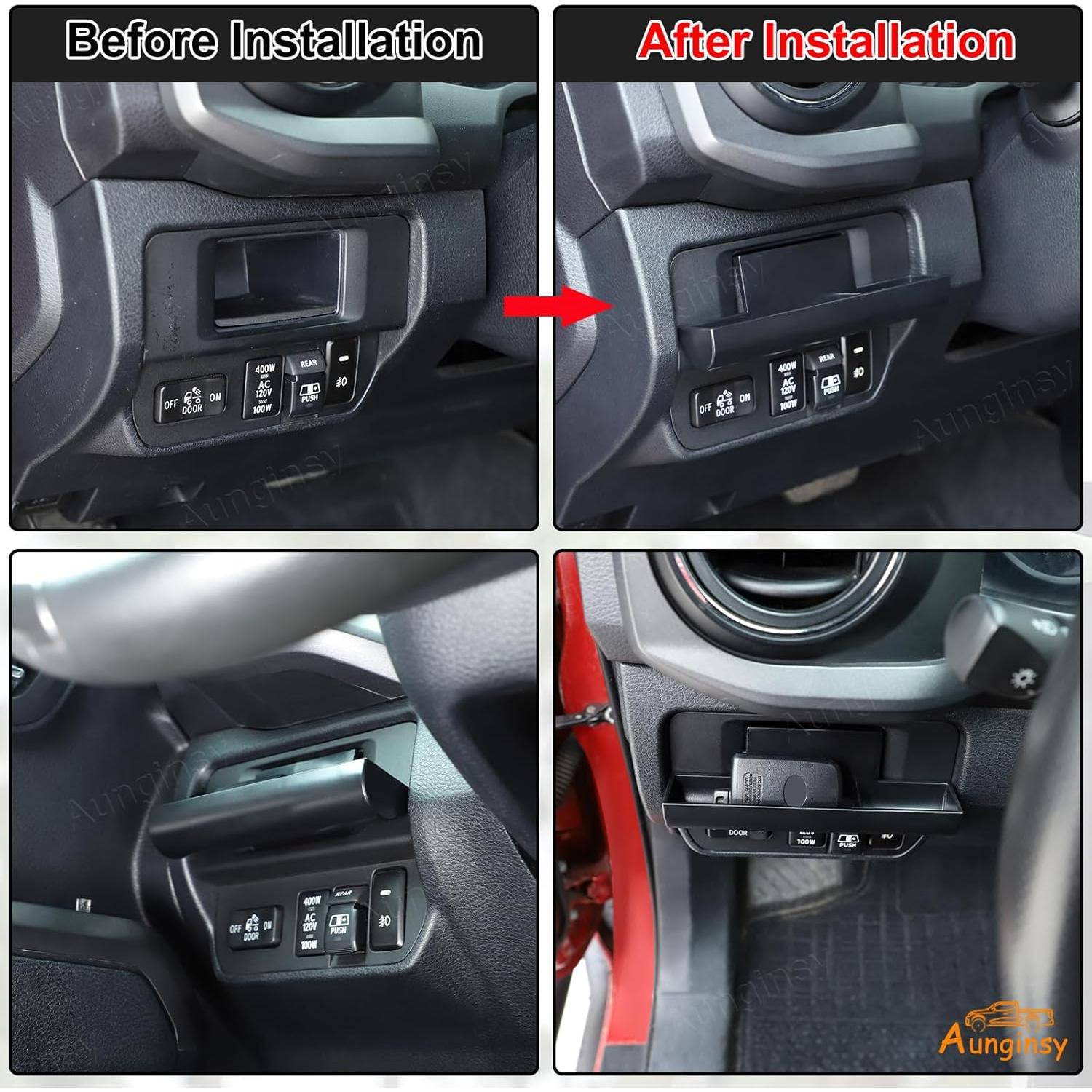 Caja de Almacenamiento Aunginsy para Toyota Tacoma 2016-2023