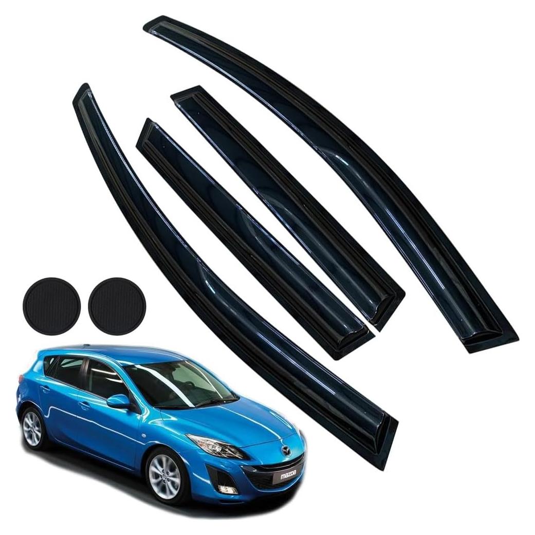 Protectores de Lluvia LETINGFAR para Mazda 3 Hatchback 2010-2013