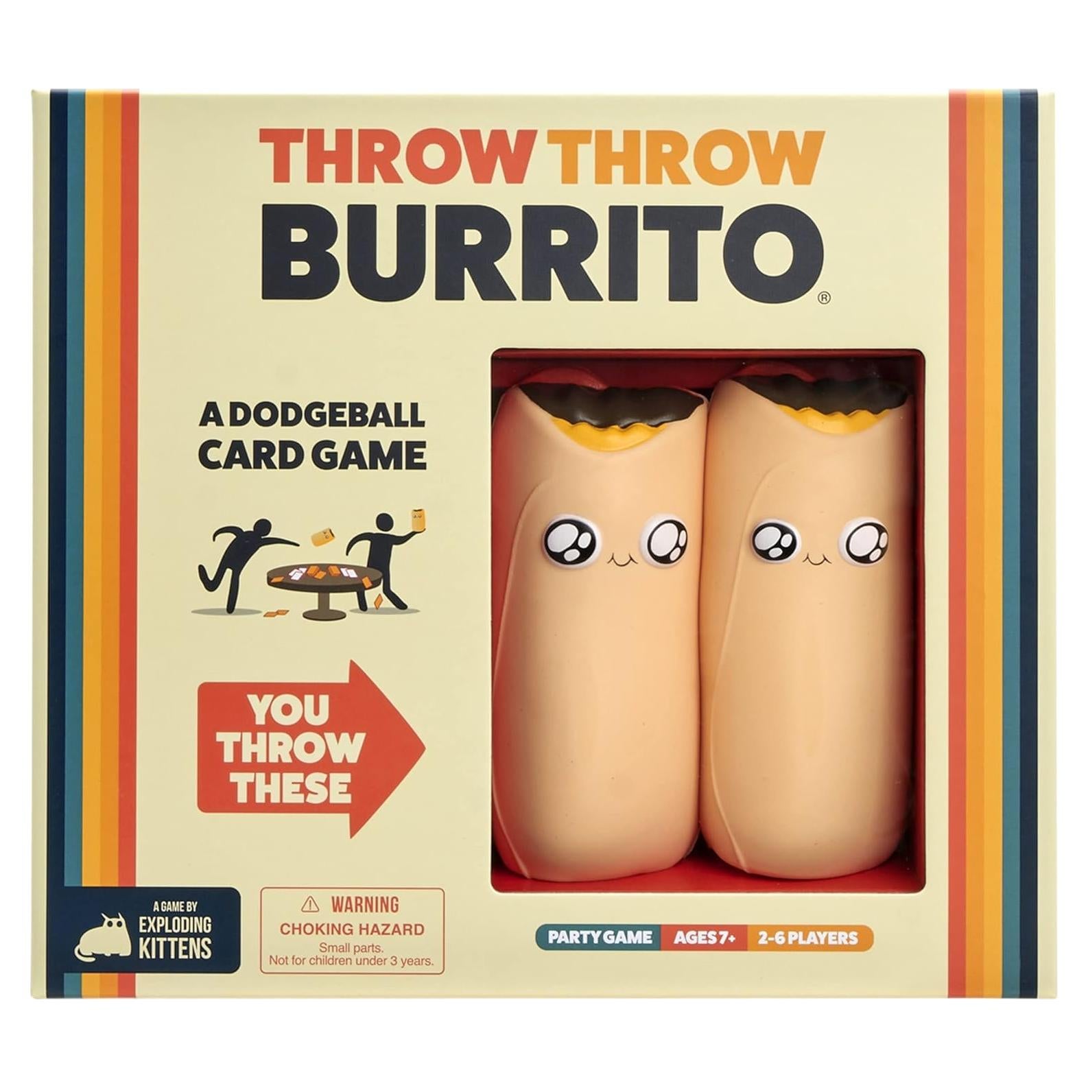Throw Throw Burrito - Juego de cartas Exploding Kittens - 2-6 jugadores