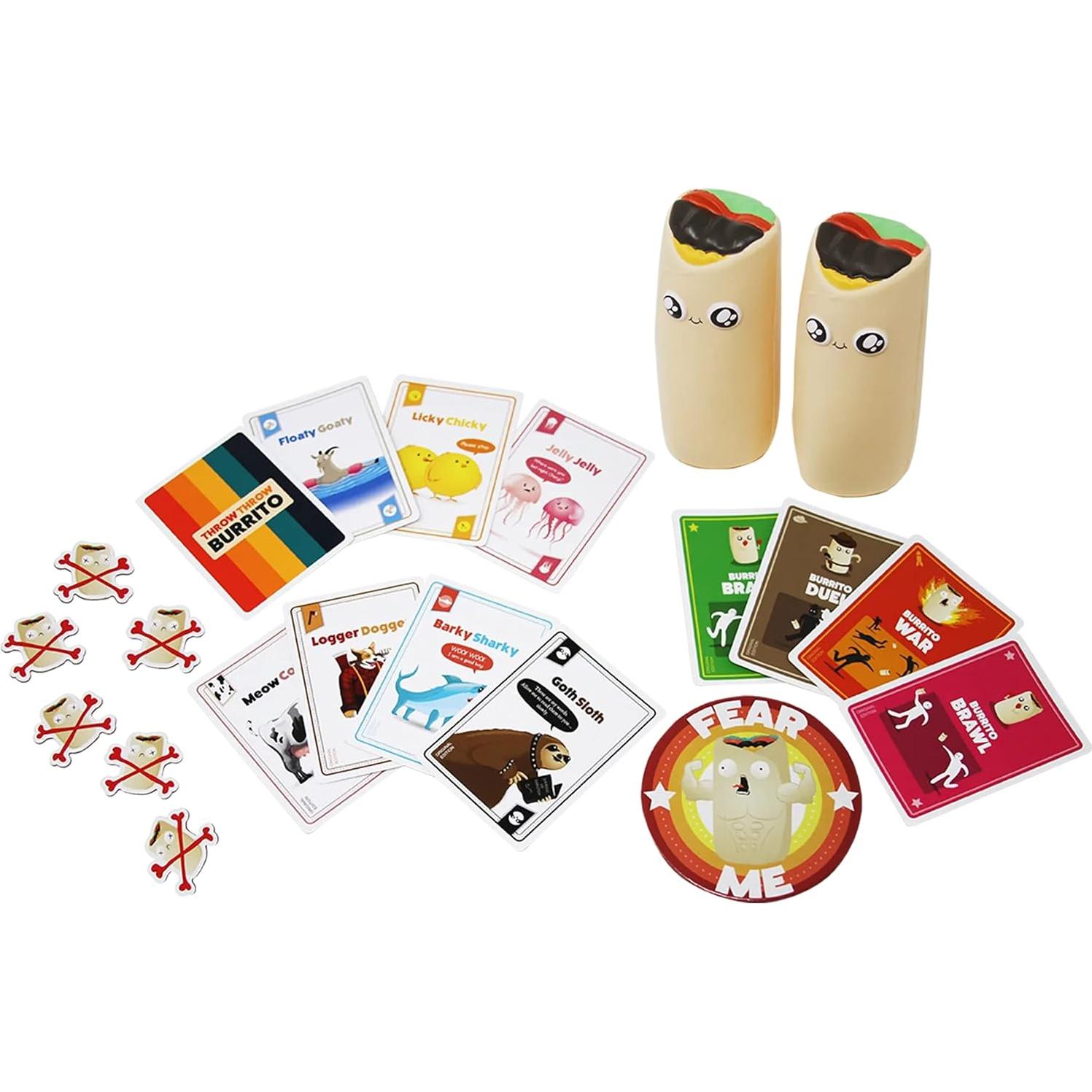 Throw Throw Burrito - Juego de cartas Exploding Kittens - 2-6 jugadores