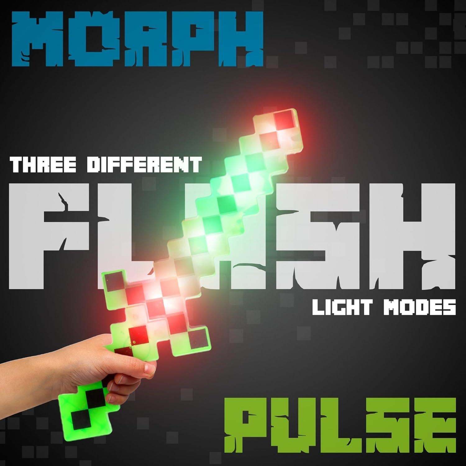 Espada de Juguete Pixel LED Verde Fun Central 44.5 cm