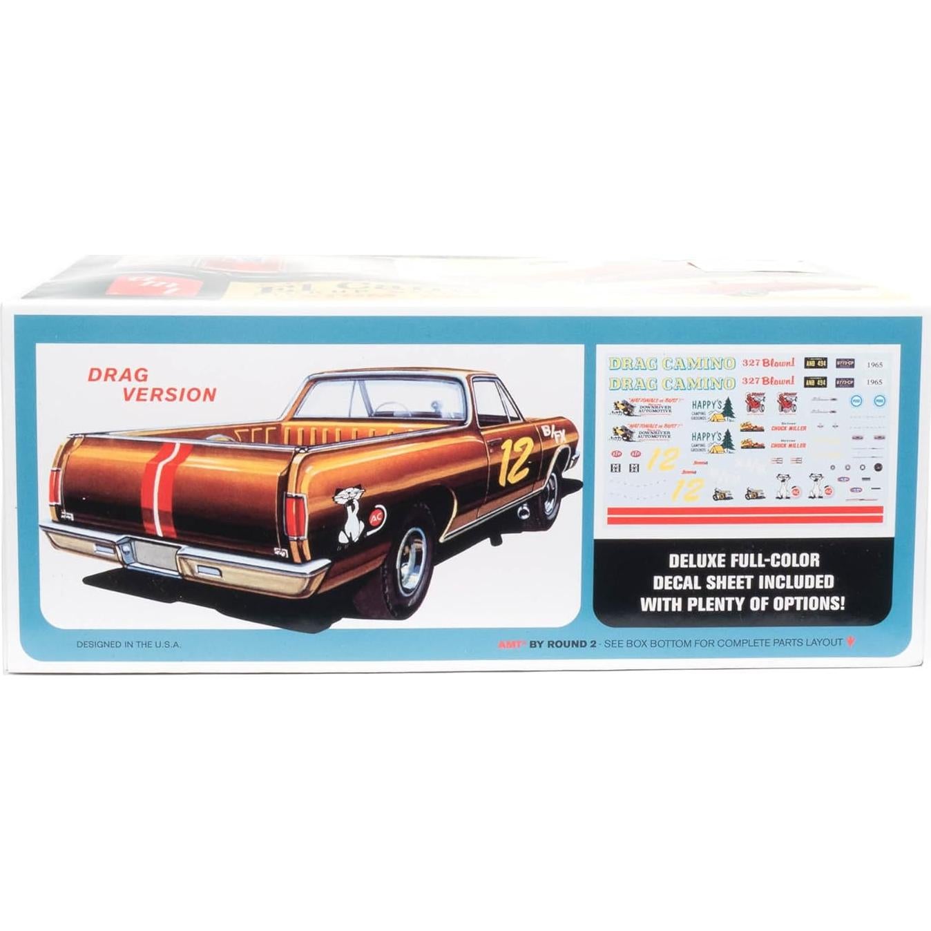 Modelo a Escala AMT 1965 Chevy El Camino 1:25 con Camper