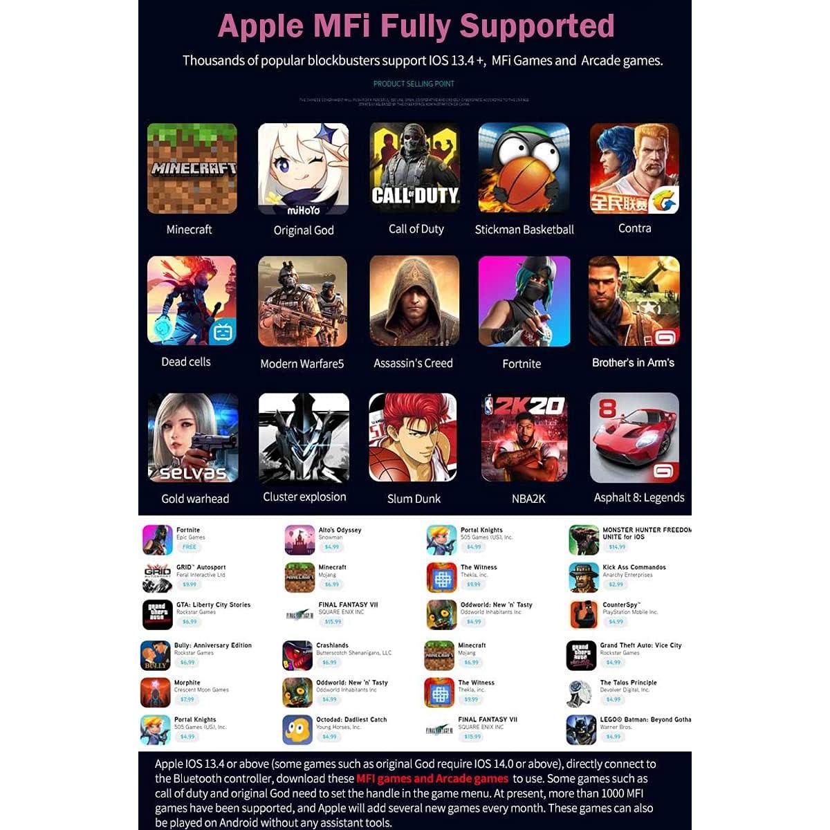 Controlador de Juegos Megadream Inalámbrico para iPhone y Android