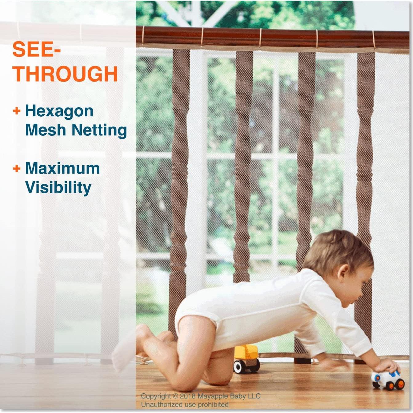 Red de Seguridad para Barandillas Mayapple Baby 1.52m x 0.91m