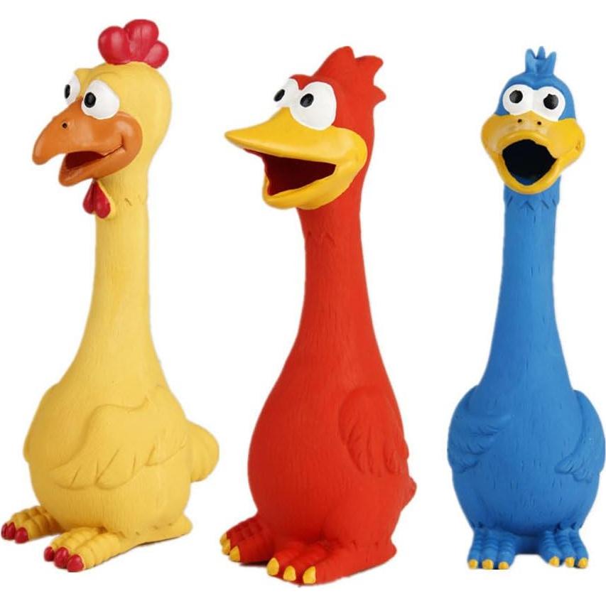 Juguete de Goma Squeaky Tamu para Perros 28x10cm Azul