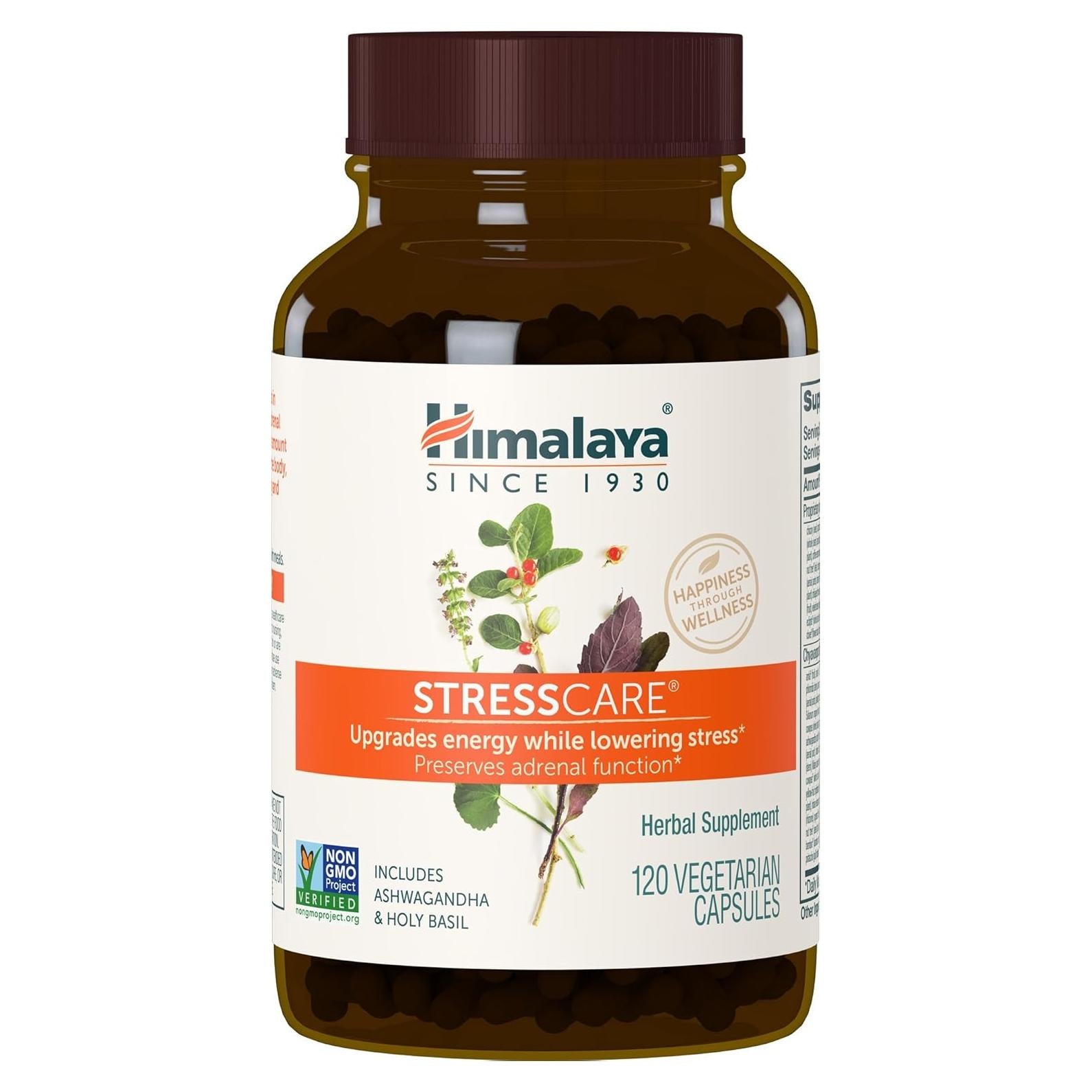 Suplemento Herbal Himalaya StressCare 120 Cápsulas - Alivio Estrés