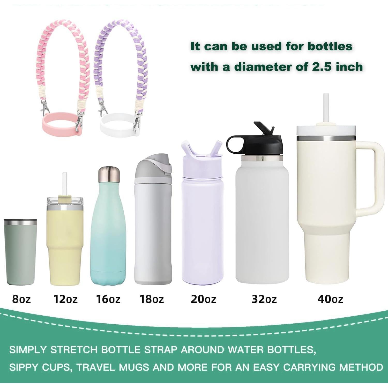 Juego de Accesorios para Tazas LAMOOER Rosa C 30oz 40oz