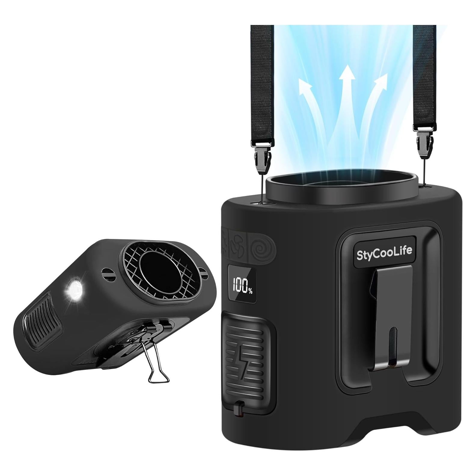 Ventilador Portátil Recargable StyCooLife K200 67H 5 Velocidades