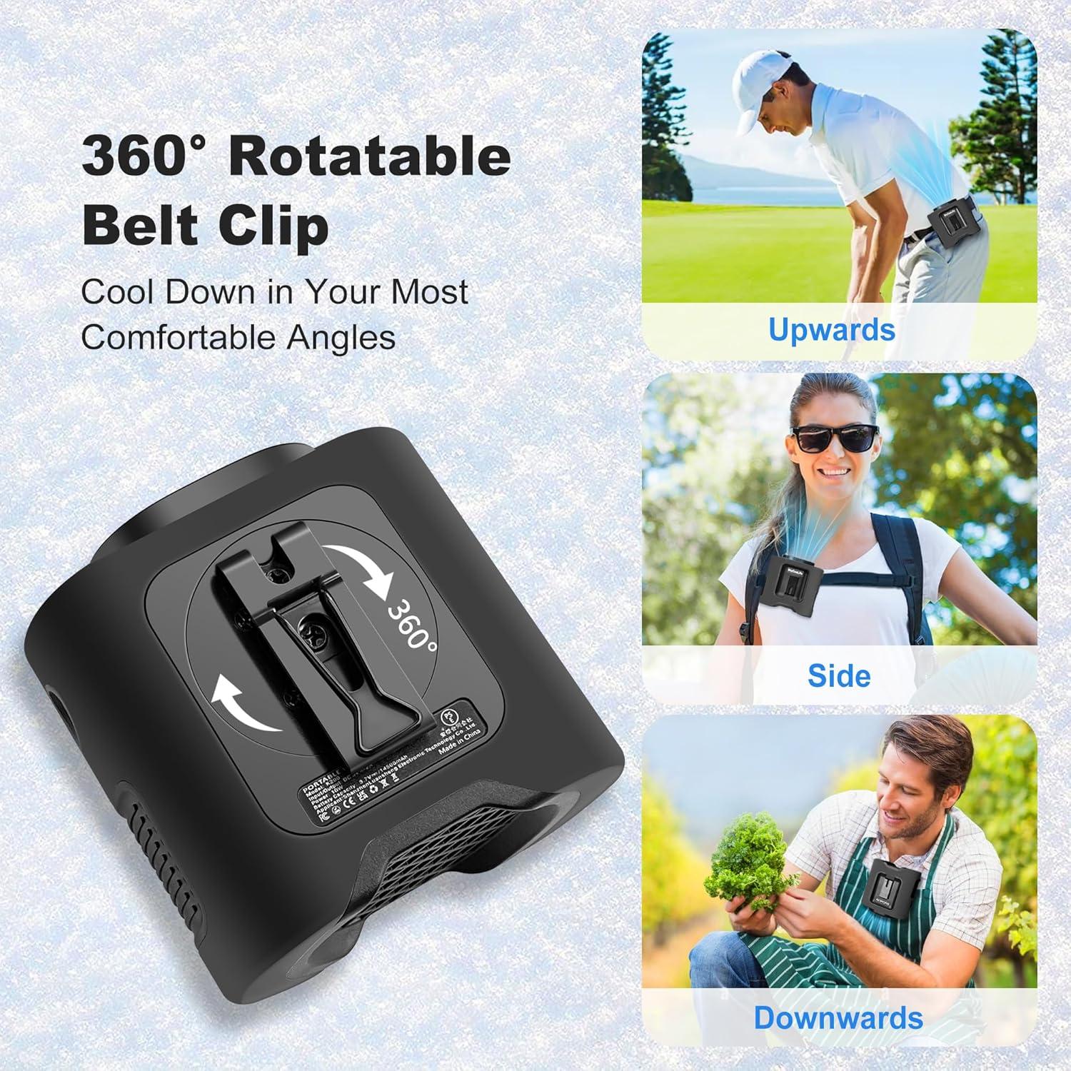 Ventilador Portátil Recargable StyCooLife K200 67H 5 Velocidades