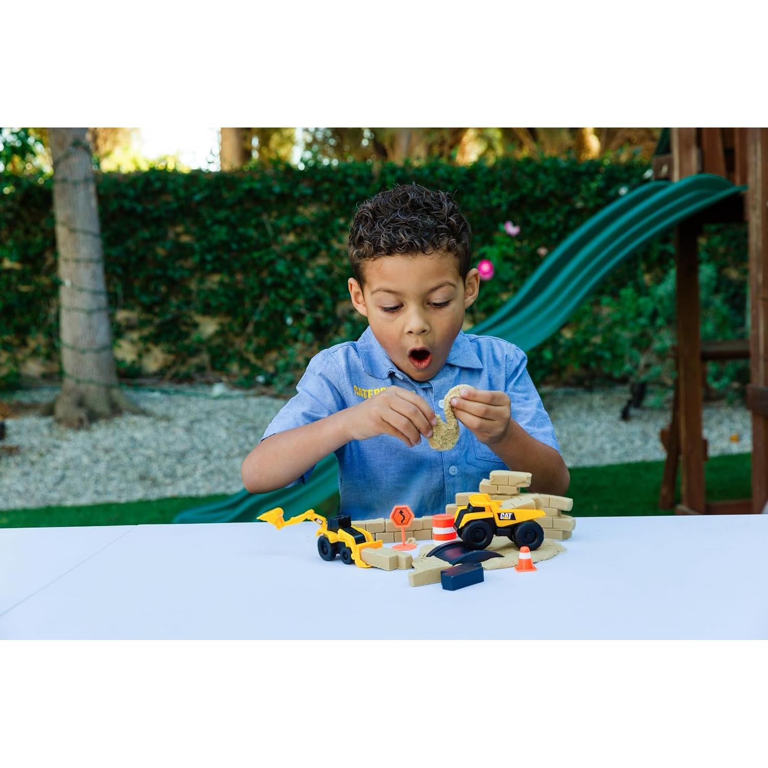 Juego de Construcción CAT Dig N' Build con 283 g de Tierra